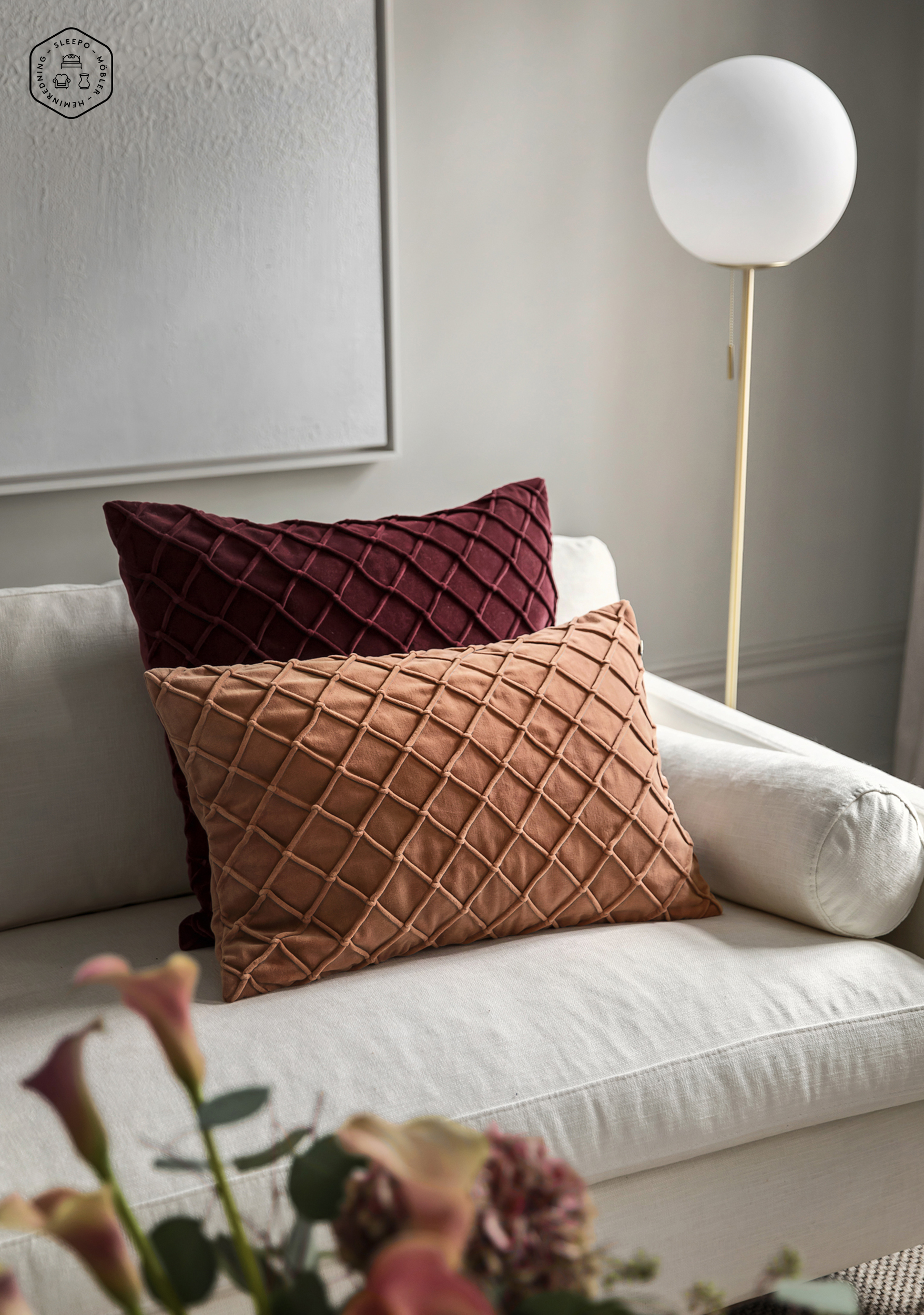 Chhatwal &amp; Jonsson Deva Tyynynpäällinen Sametti Rubiini 50x50