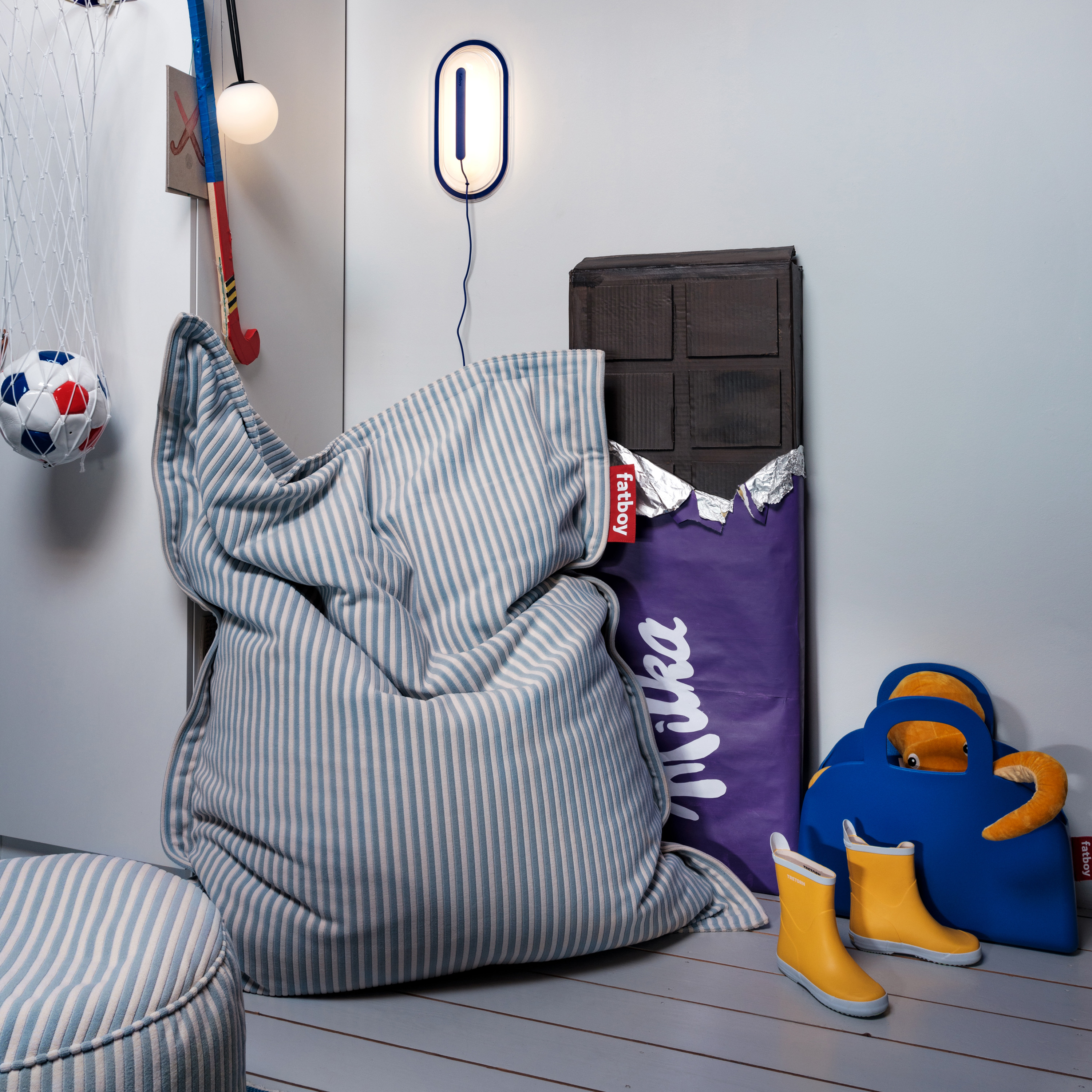 Fatboy Original Slim Terry Sittpuff Blizzard Blau Creme