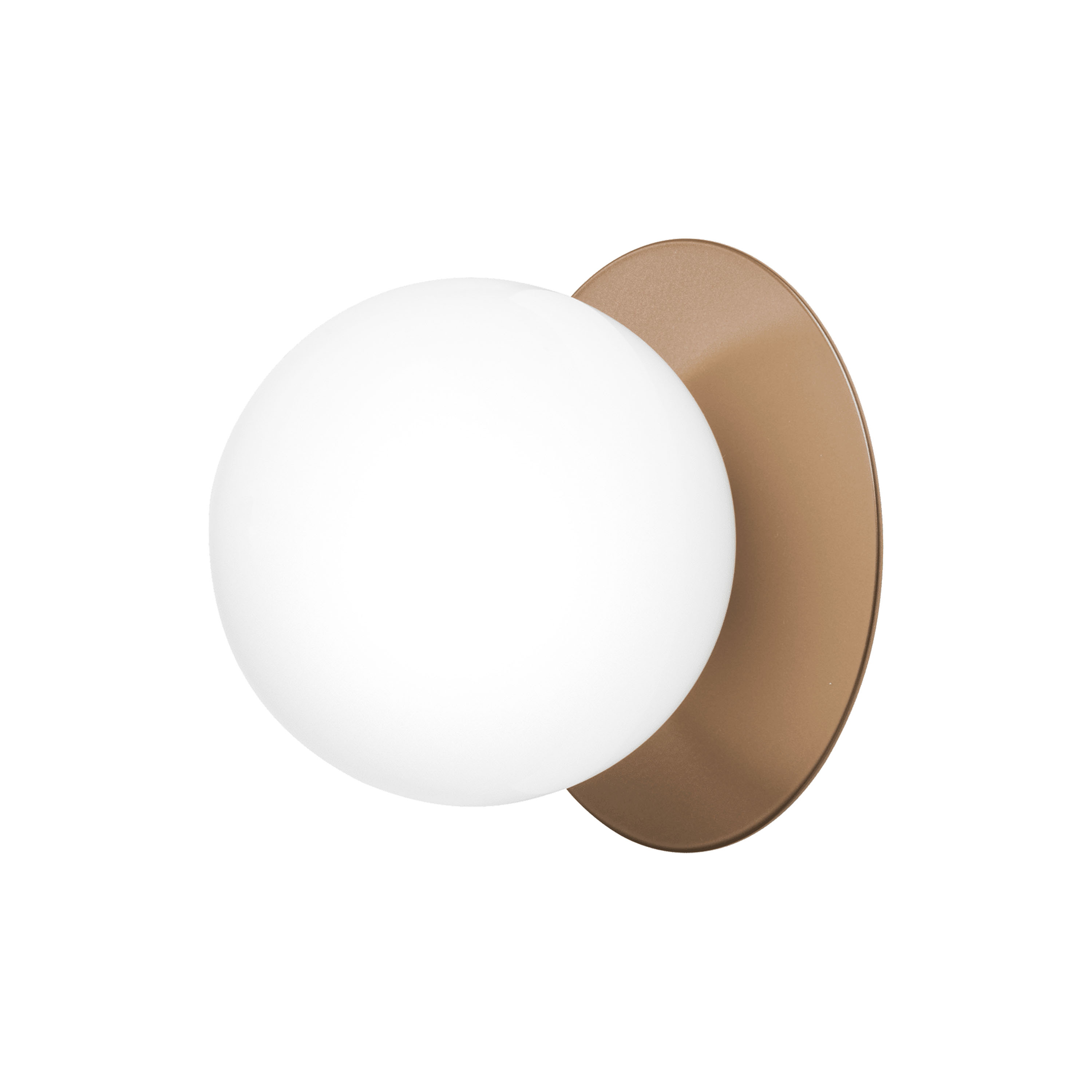 Liila 1 wall/ceiling lamp Dark Bronze/Opal Medium