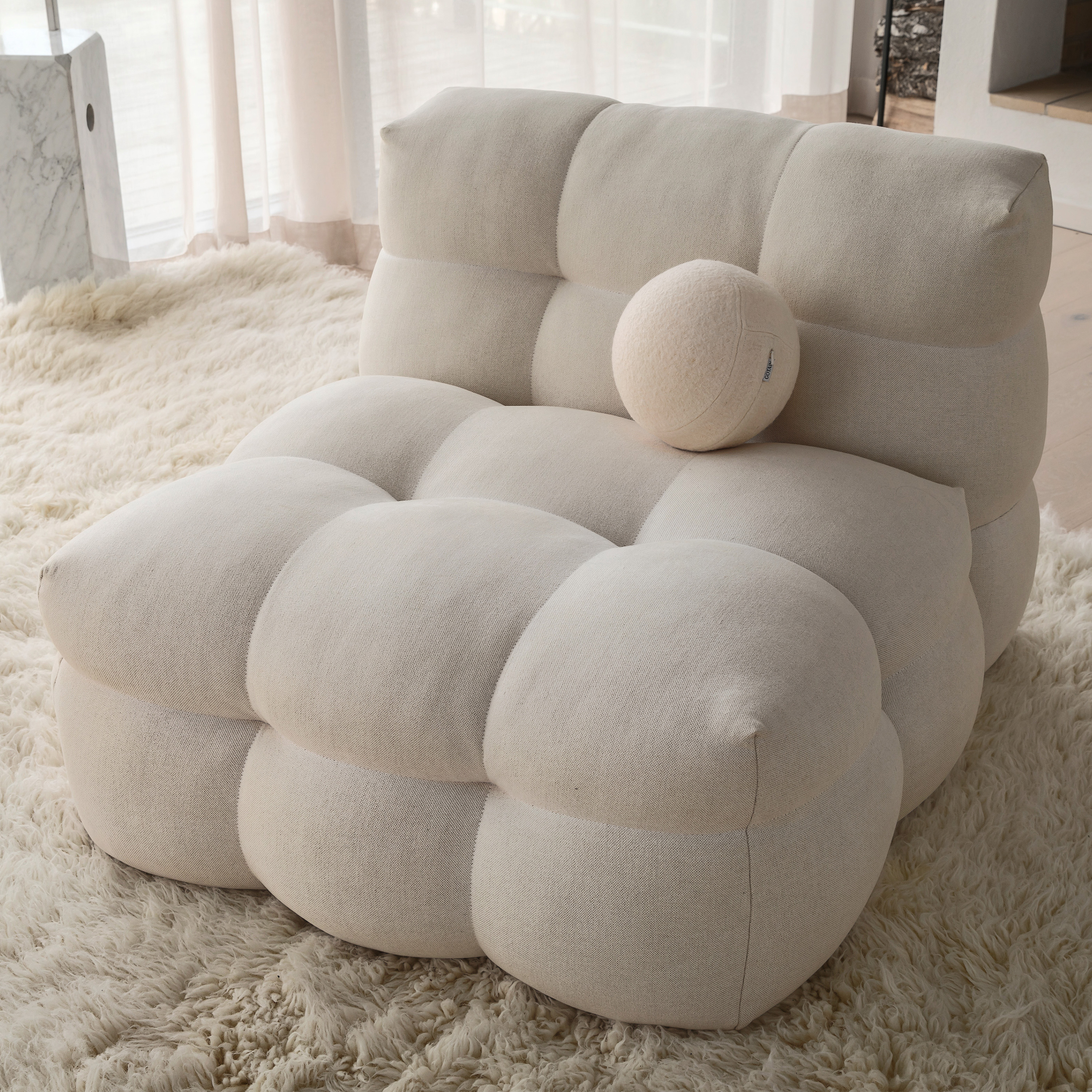 Sleepo Collection - Billie Loungestol Nature 89cm - Beige