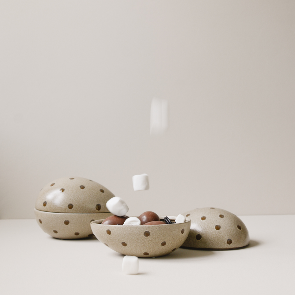 DBKD Nest Påskeegg Beige Dot