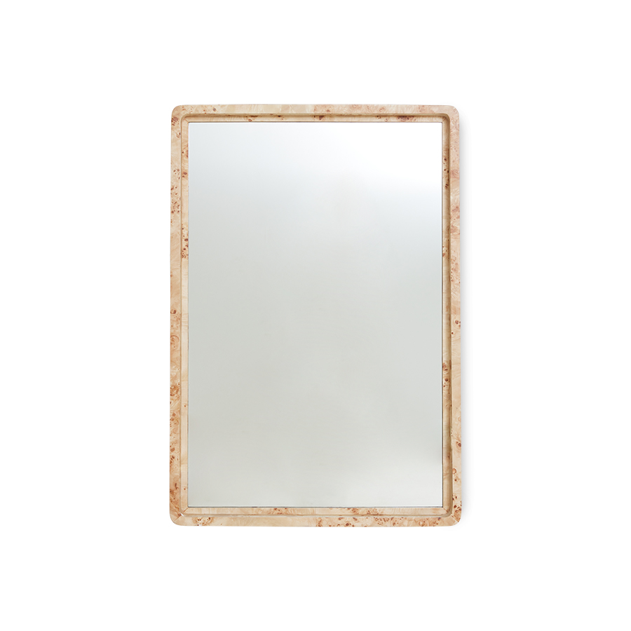 HKliving - Burl Spegel Wood 66x96 - Trä