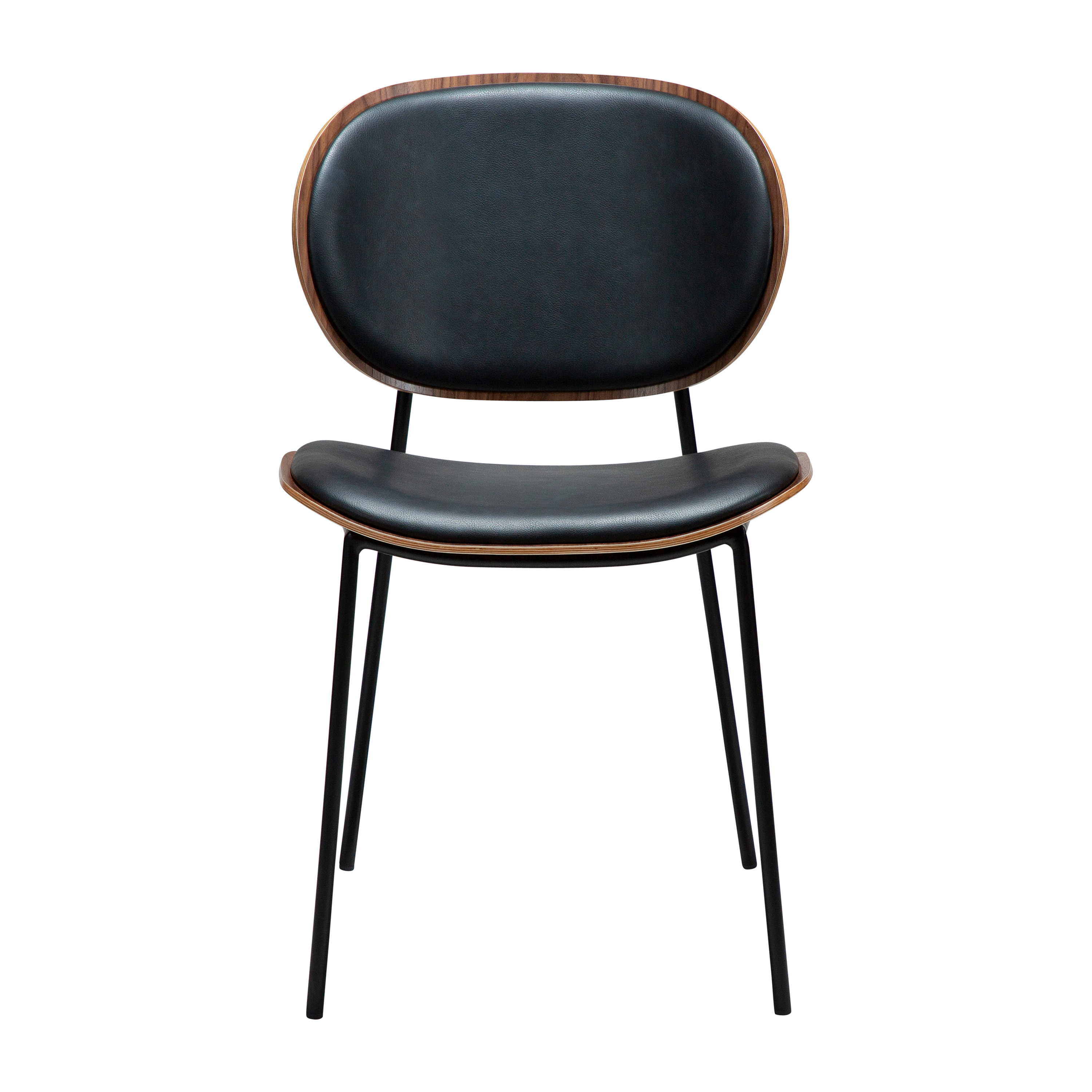 Dan Form Clementina Matstol Svart/Valnøtt