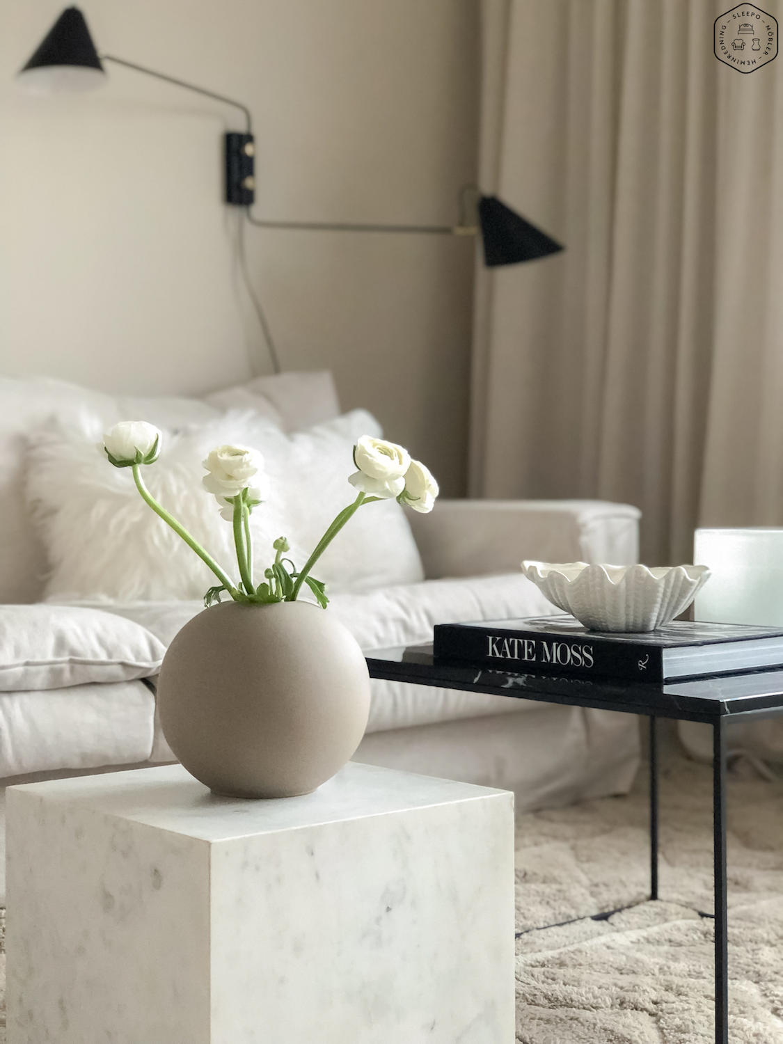 Cooee Design Ball Maljakko Sand 30cm