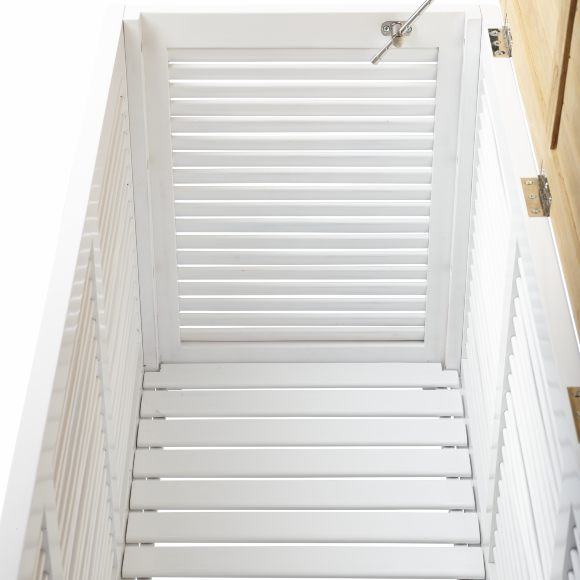 Cinas Classic Dynbox Teak/Vit 130cm