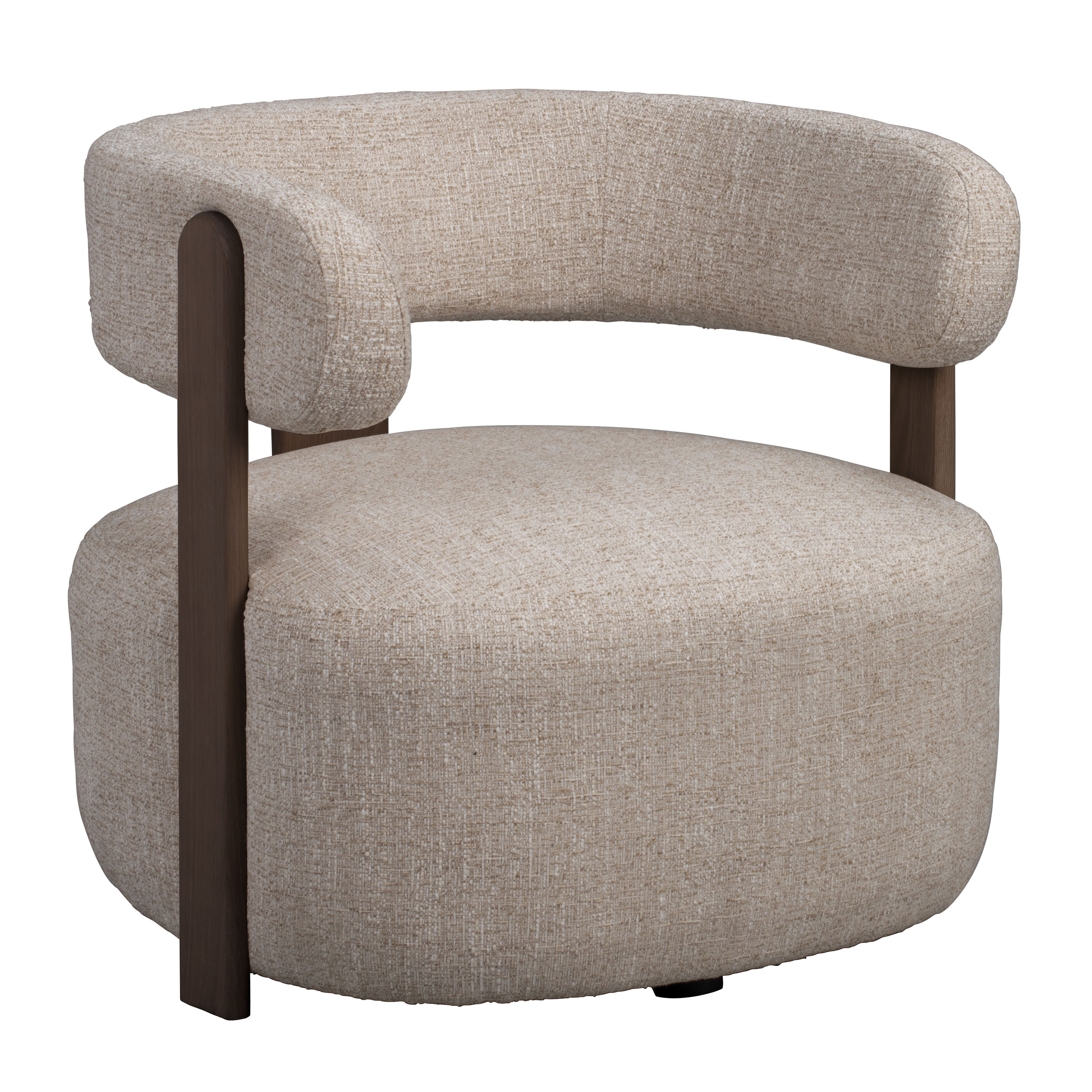 Rowico Home Jenison Loungesessel Hellbeige/Braun