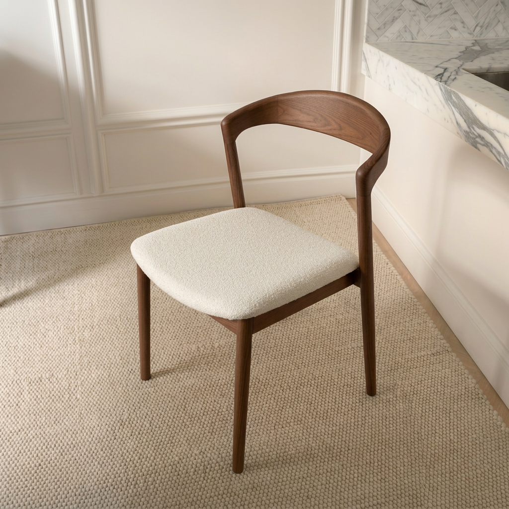 Sleepo Collection Casper Esszimmerstuhl Walnuss/Weiß