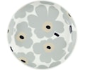 Oiva/Unikko Tallrik White/Light Grey/Sand/Dark Blue Ø20