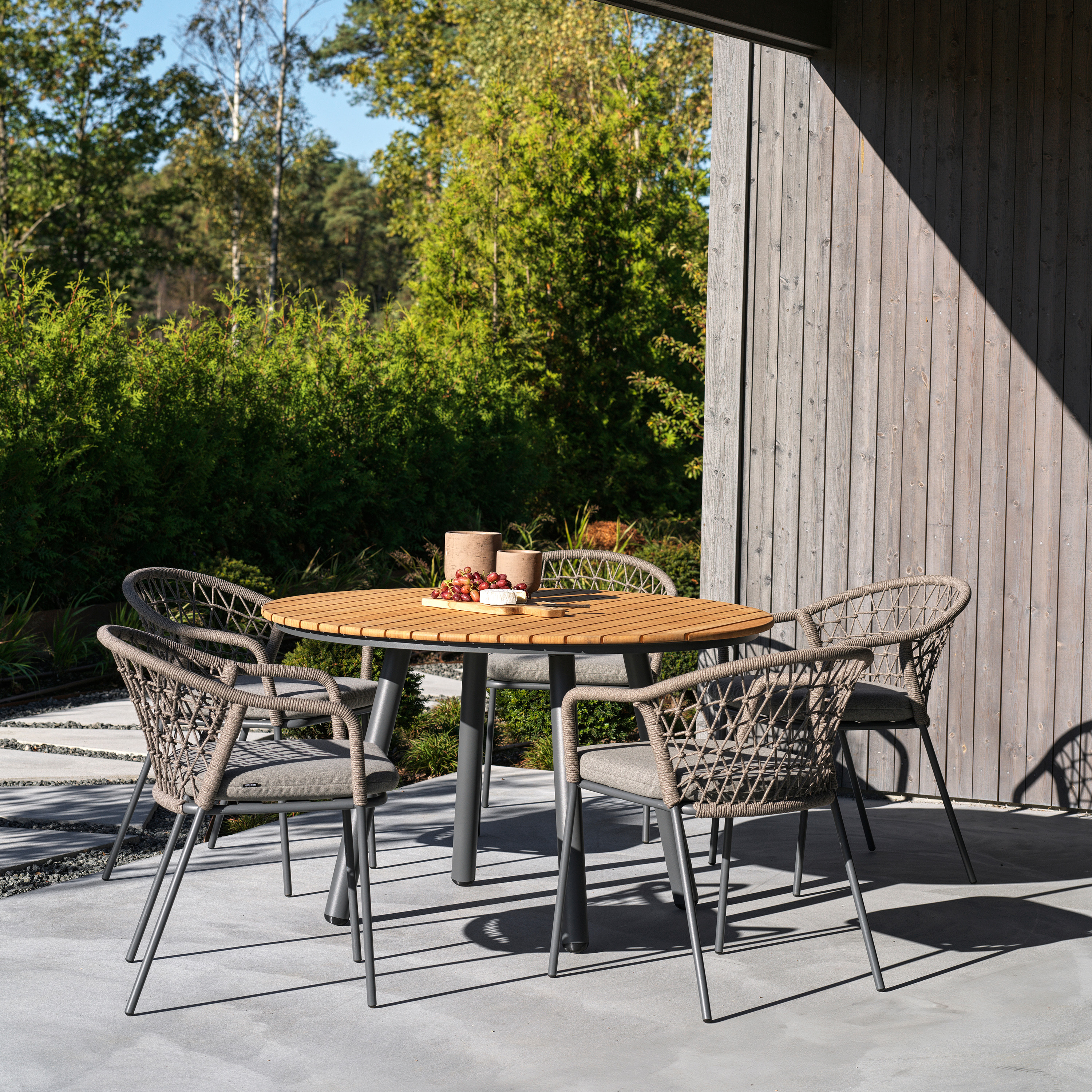 Brafab Bam Bo Matbord Nordic Green/Bambu Ø120