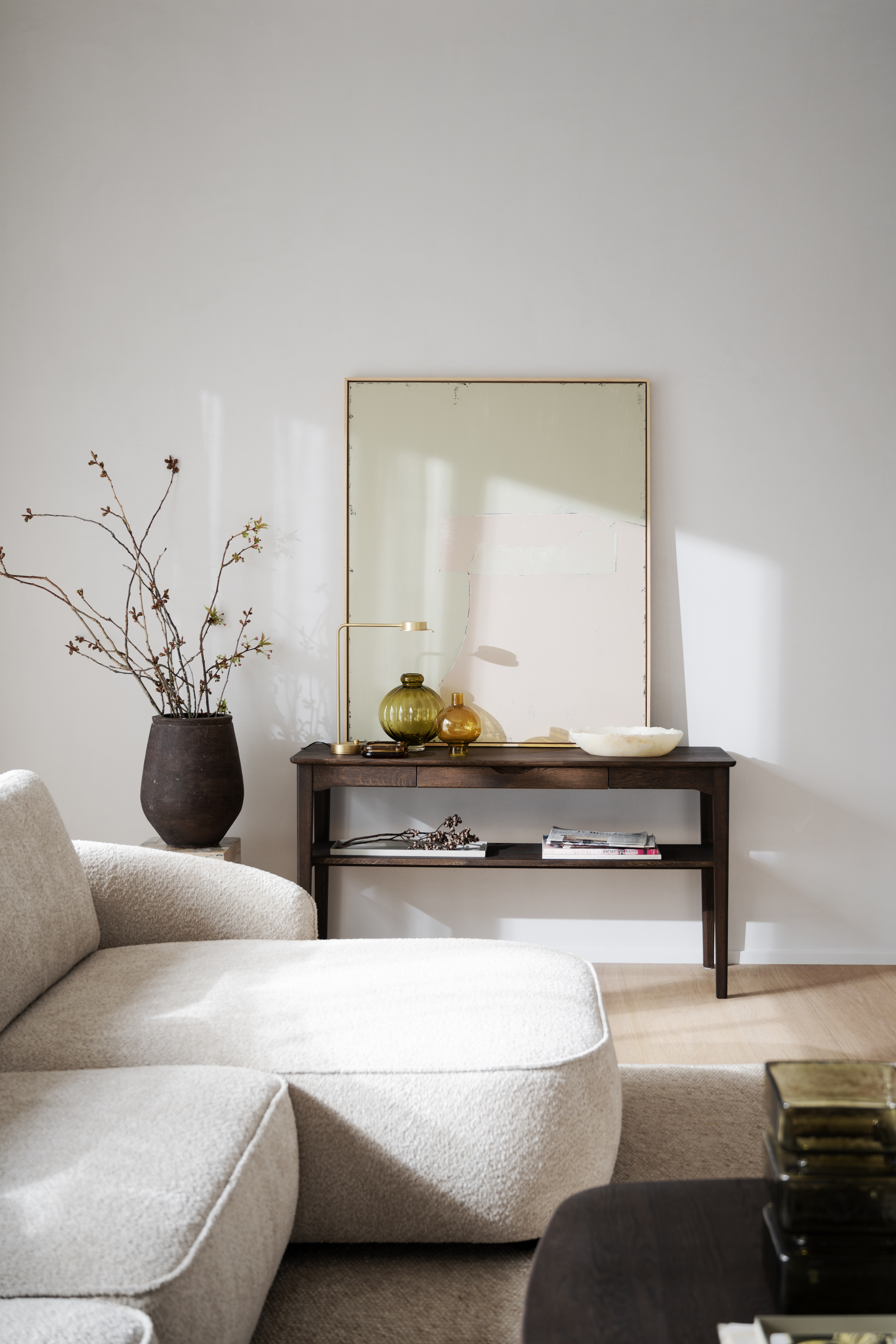 Rowico Home Norris 4-sits Soffa Schäslong Höger Ljusbeige 319cm