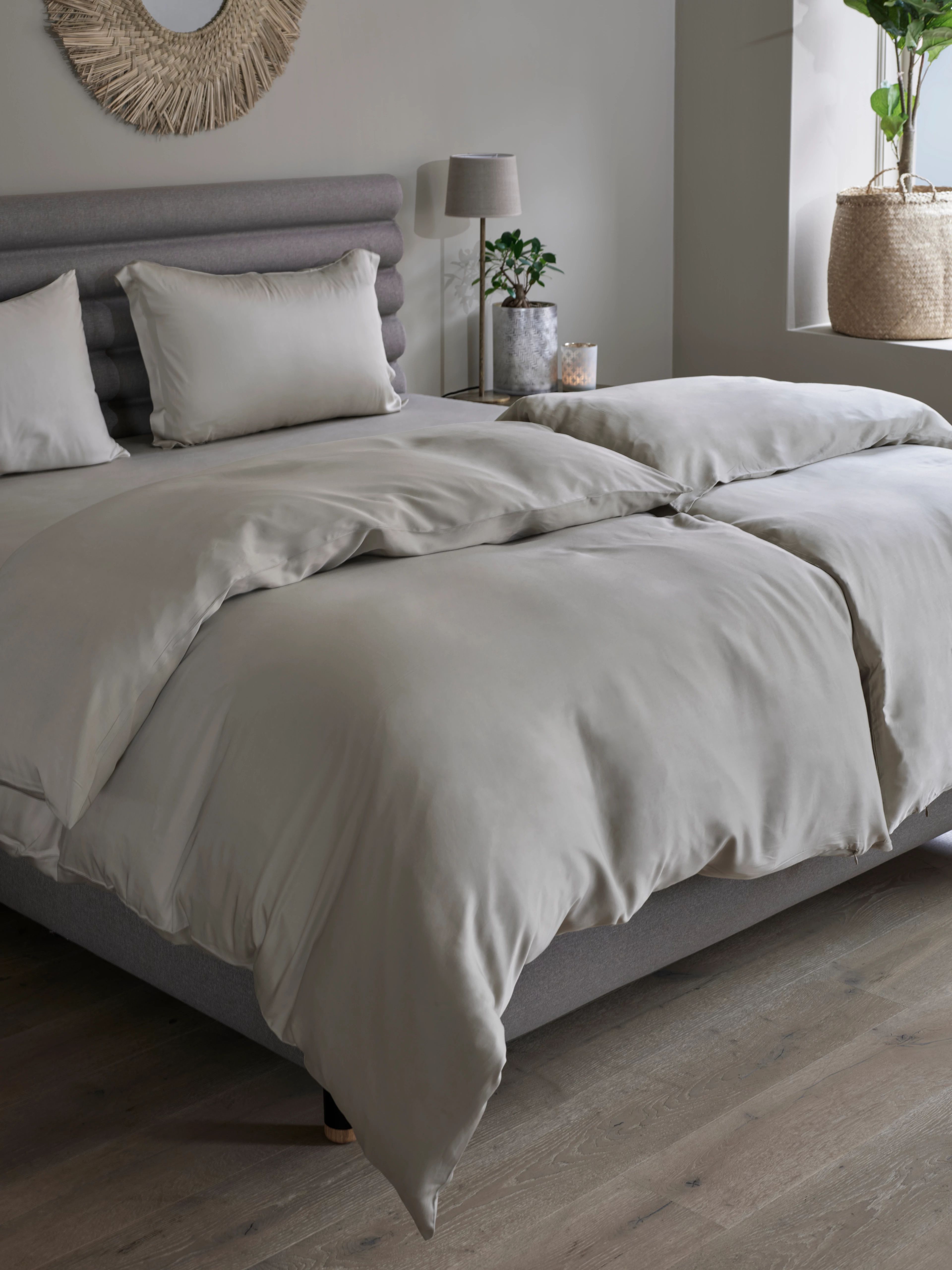 Tempur - Bambu Pussilakana Luonto 225x220 Beige - 100% Ekologisk Bambu - Pussilakanat