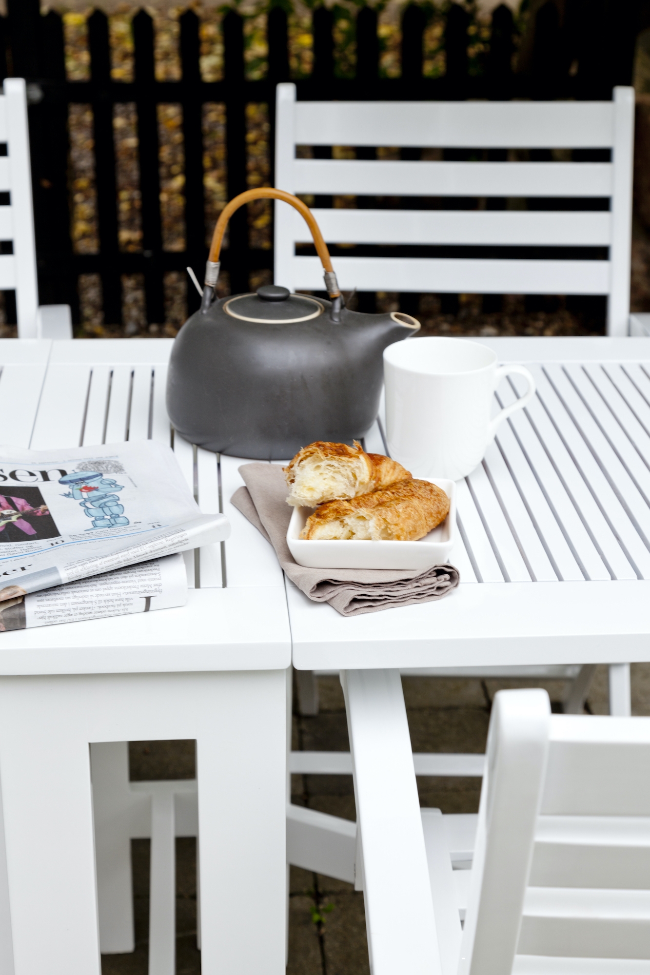 Cinas Butterfly Balkongbord White 130cm