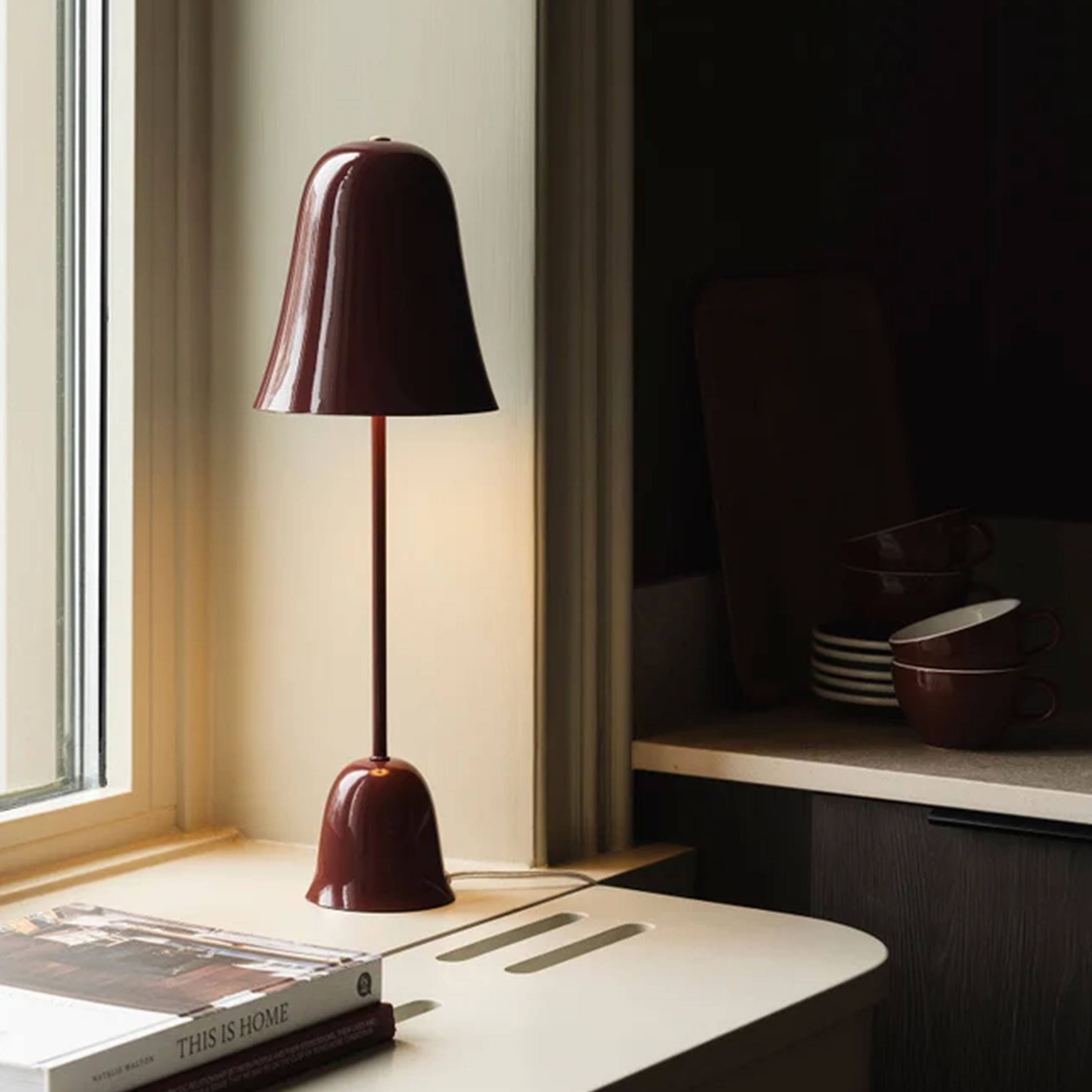 Blåklockan Table Lamp Wine Red 50 cm