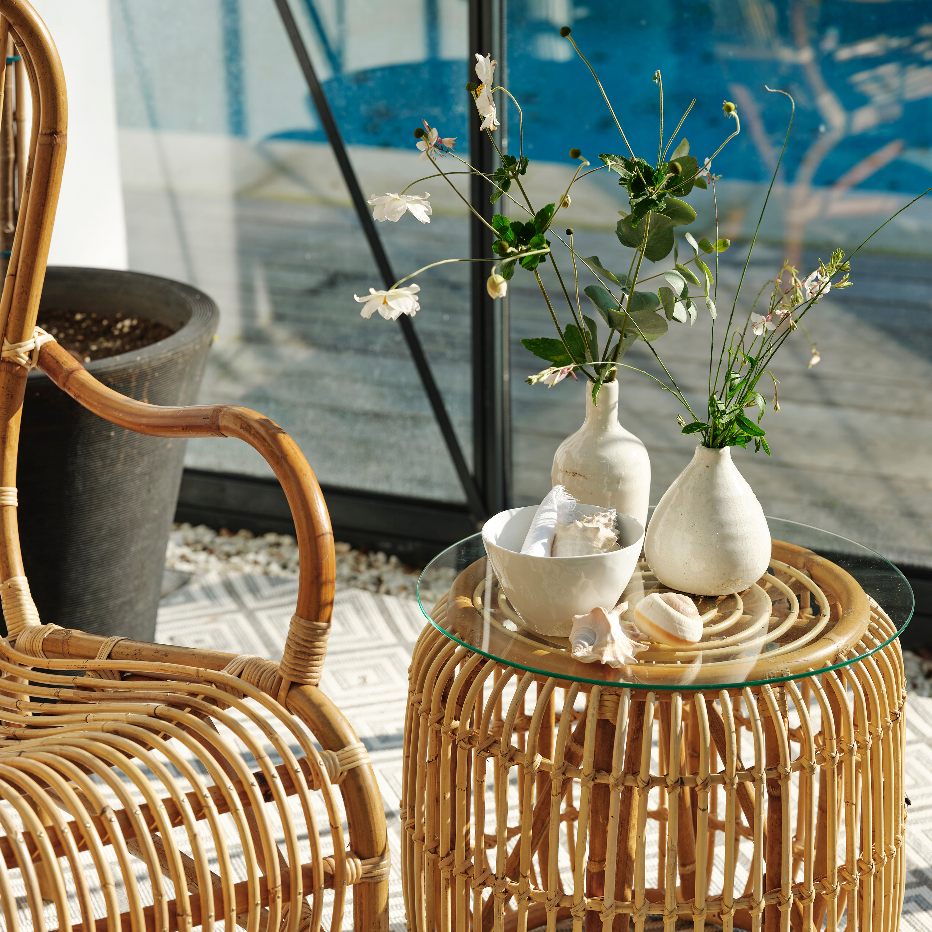 Brafab Vallda Loungefåtölj Natur