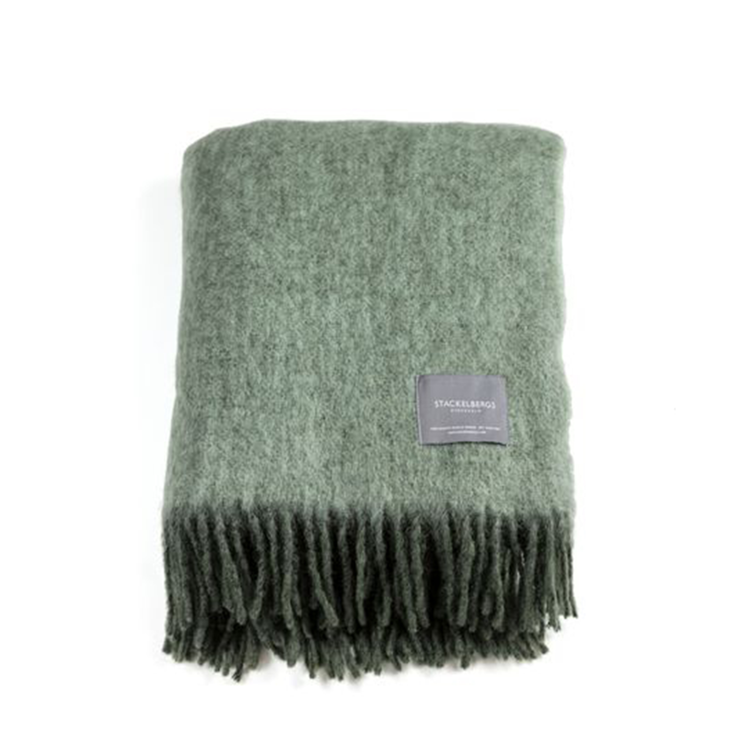 Stackelbergs Mohair Pläd Moss/Green Melange