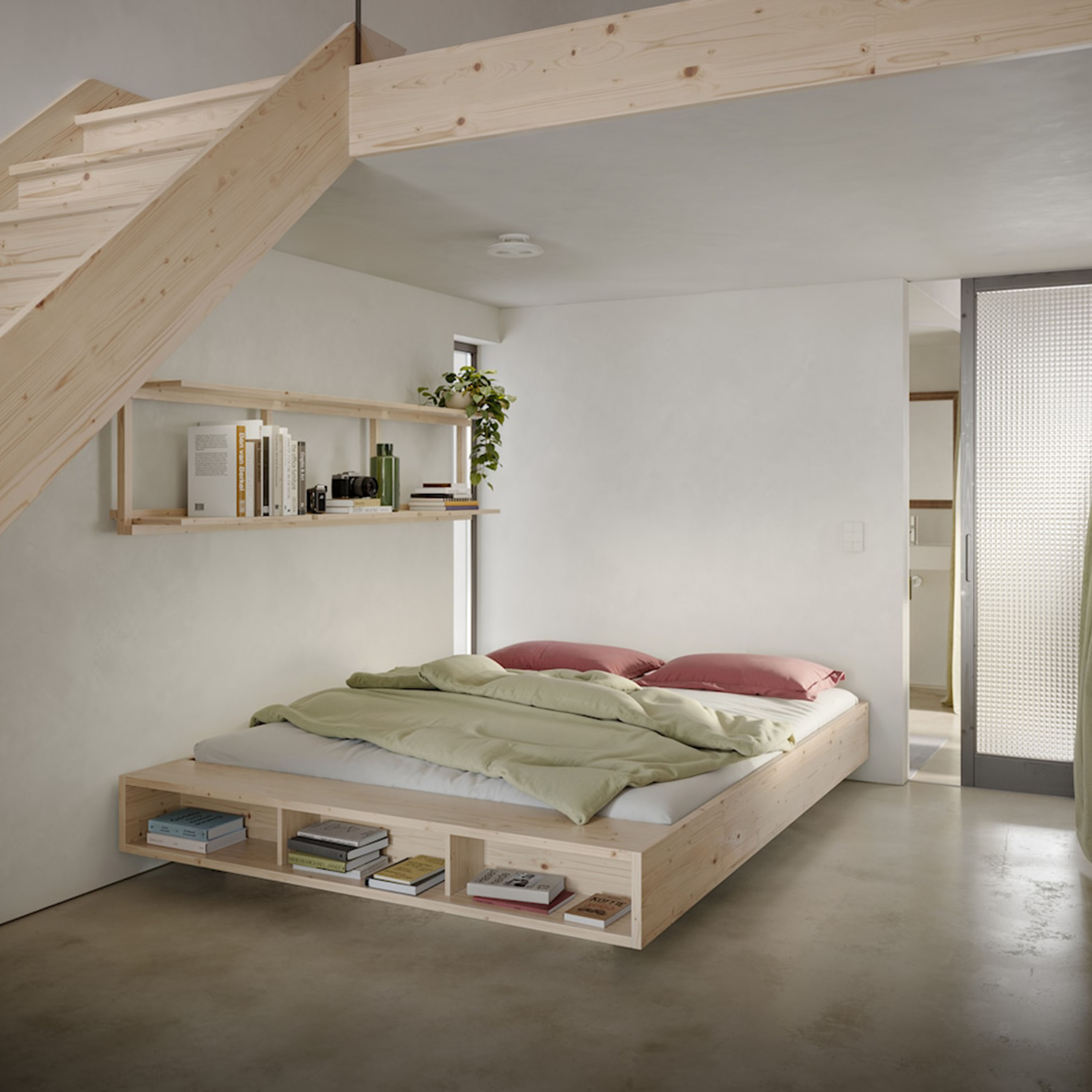 Karup Design Merge Sängyn runko Raw 140x200