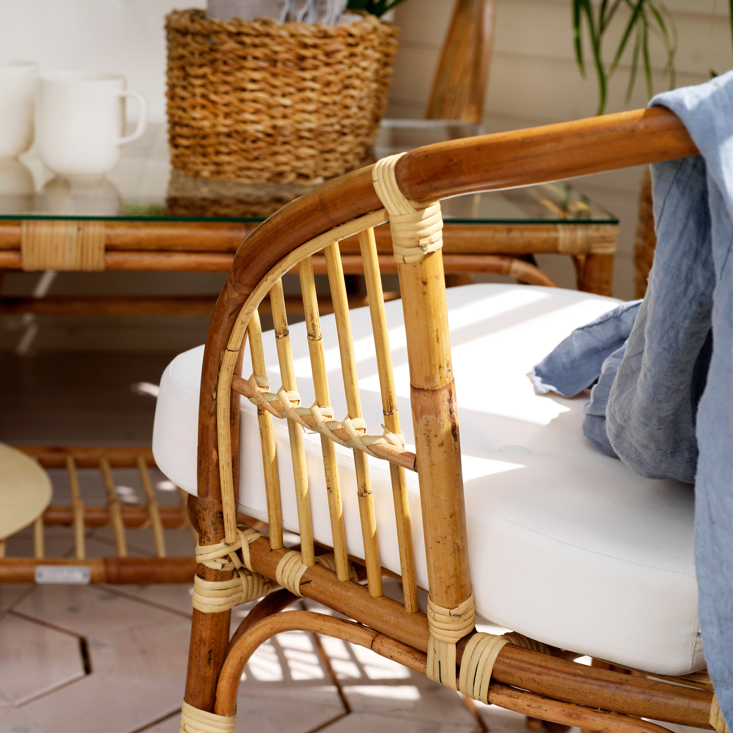 Brafab Astrakan Loungestol Natur/Vit