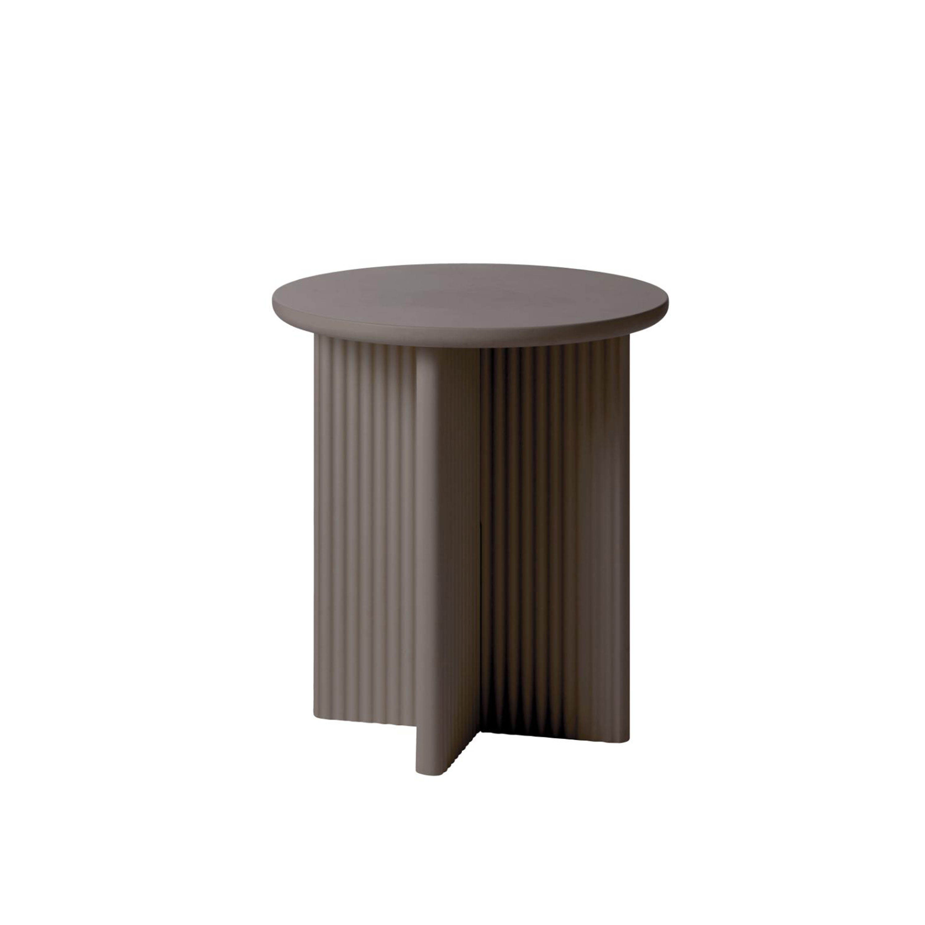 Mona Sidobord Taupe Ø50