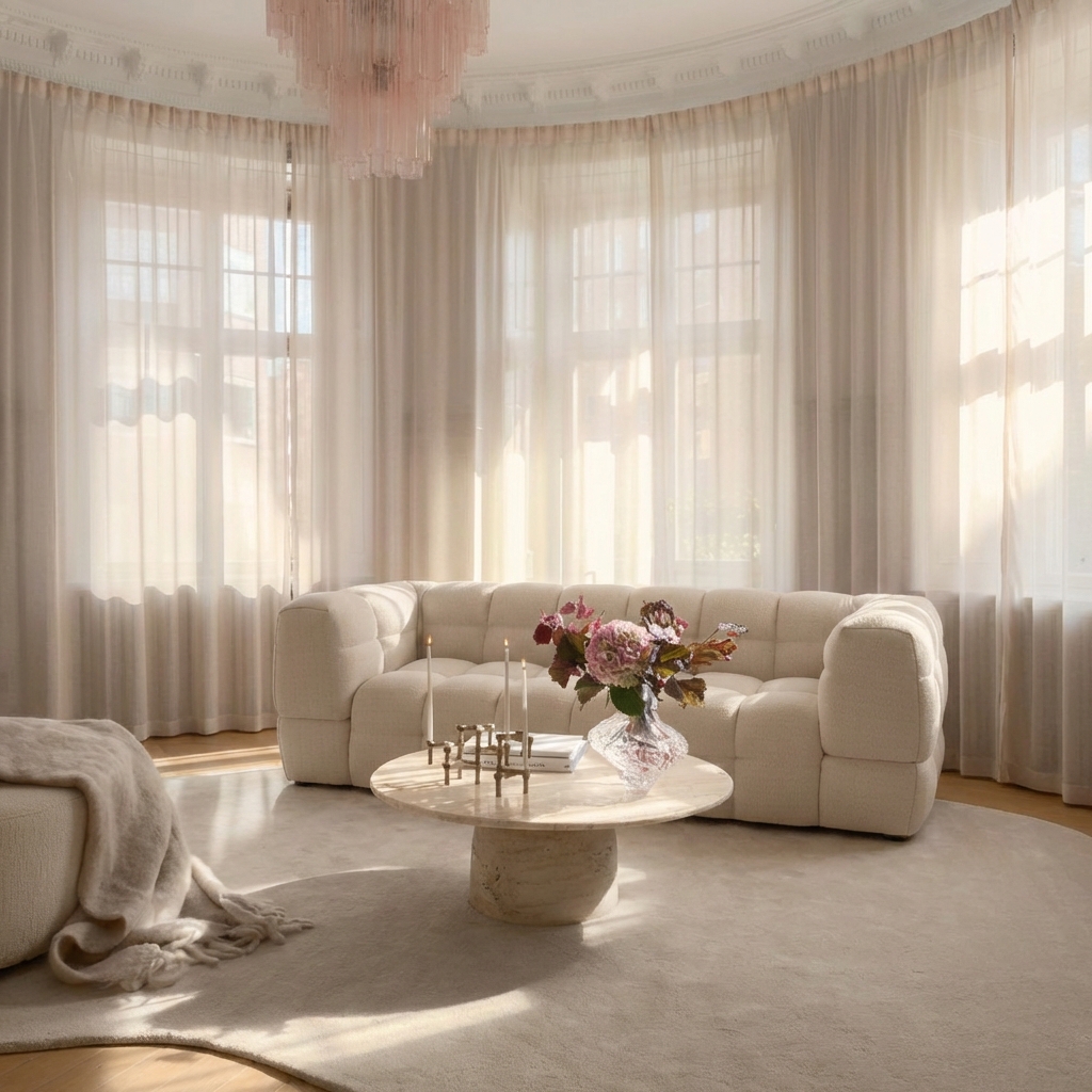 Sleepo Collection Billie 3-sits Soffa Ivory Bouclé