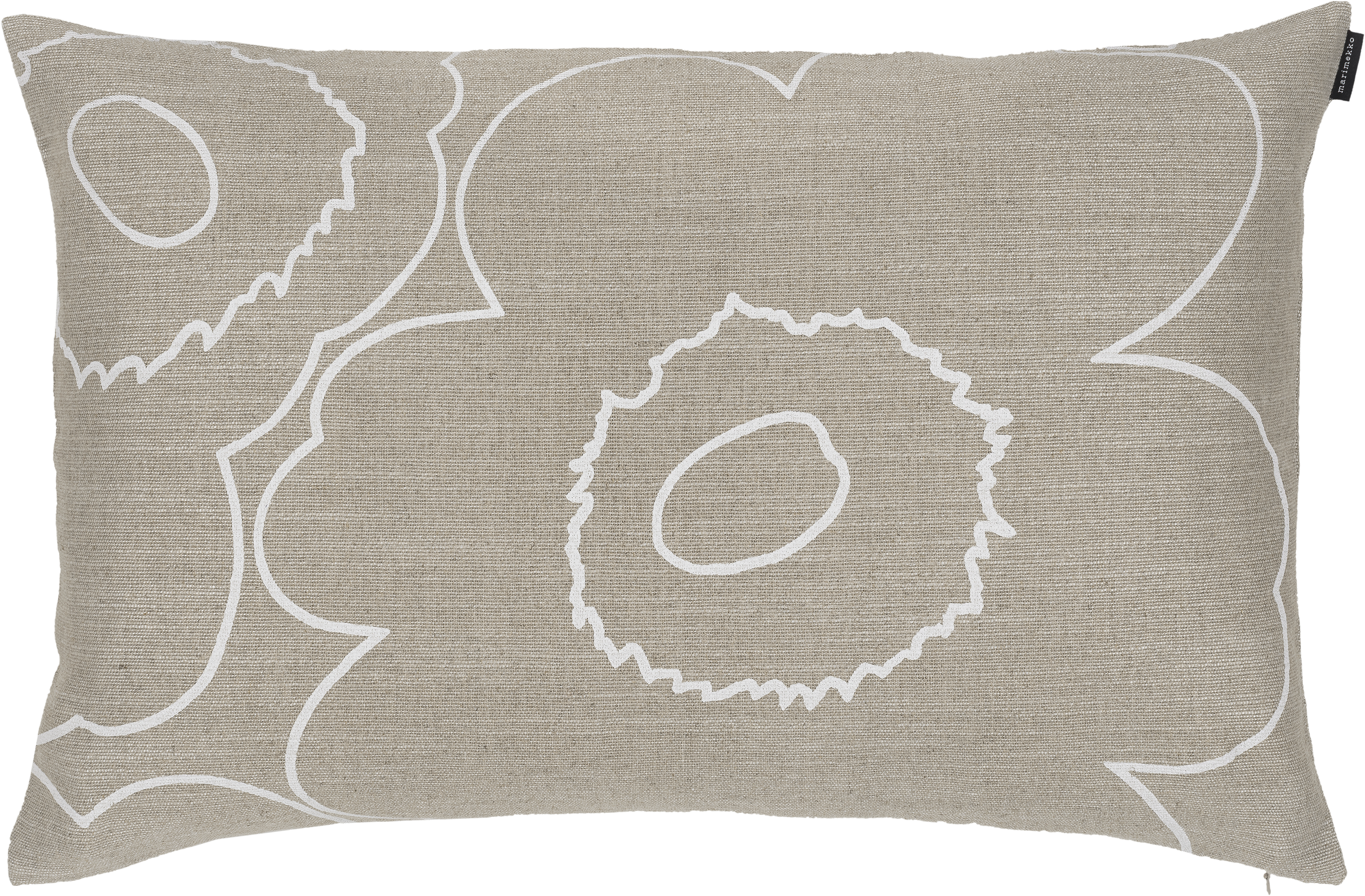 Marimekko - Piirto Unikko Kuddfodral Sand/White 40x60 - Beige