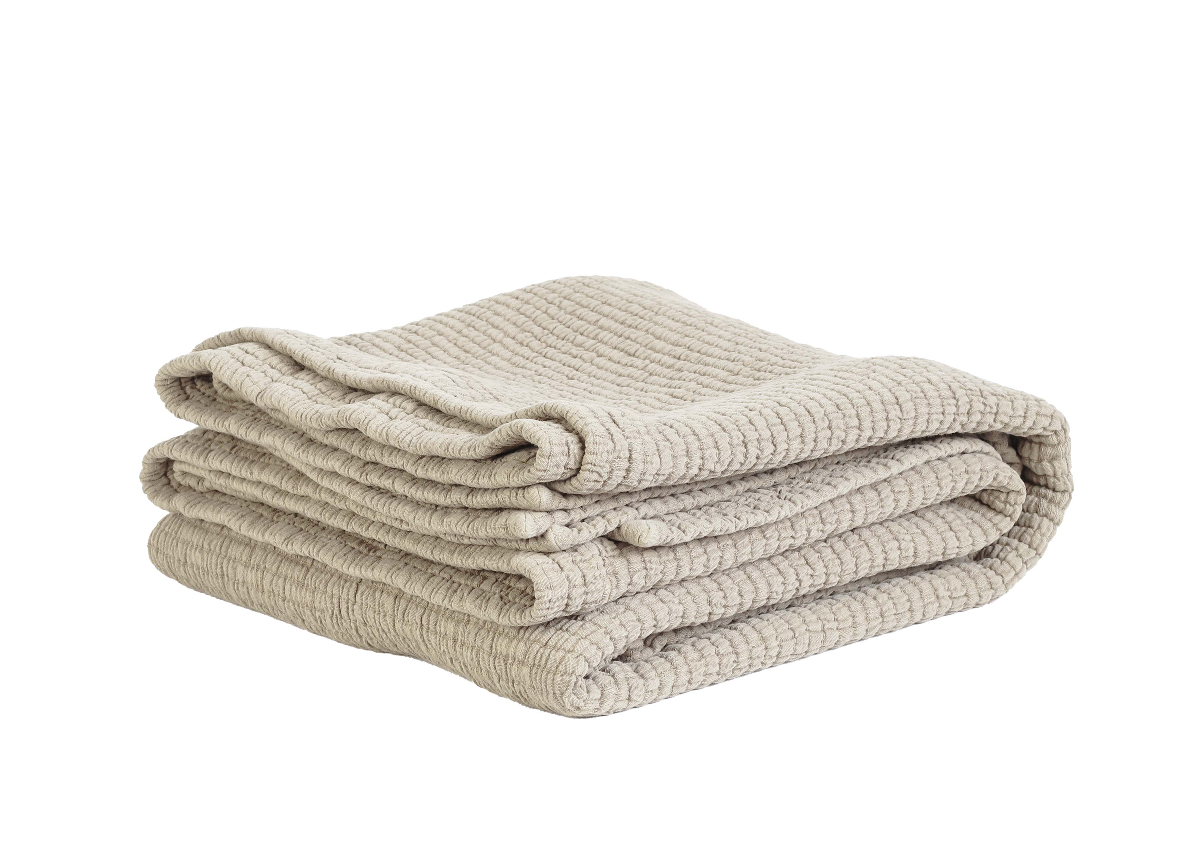 Brick Överkast Sand 140x200