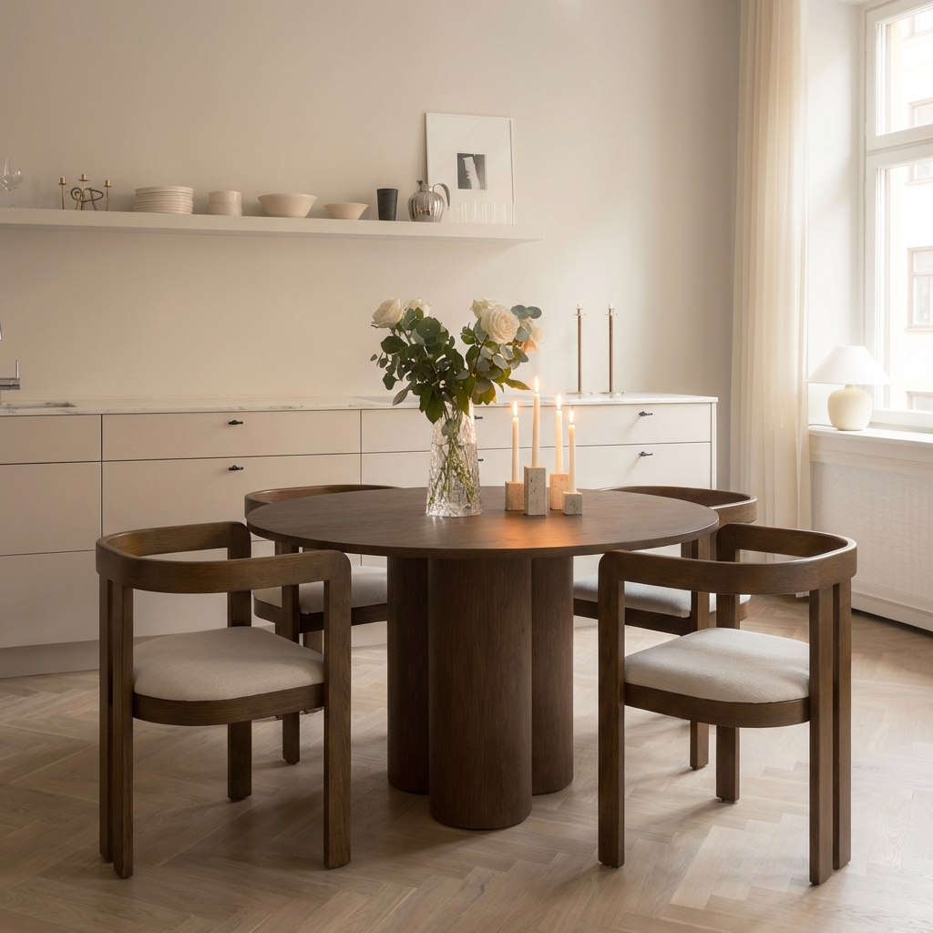 Sleepo Collection Laura Matbord Brunbetsad Ek Ø130