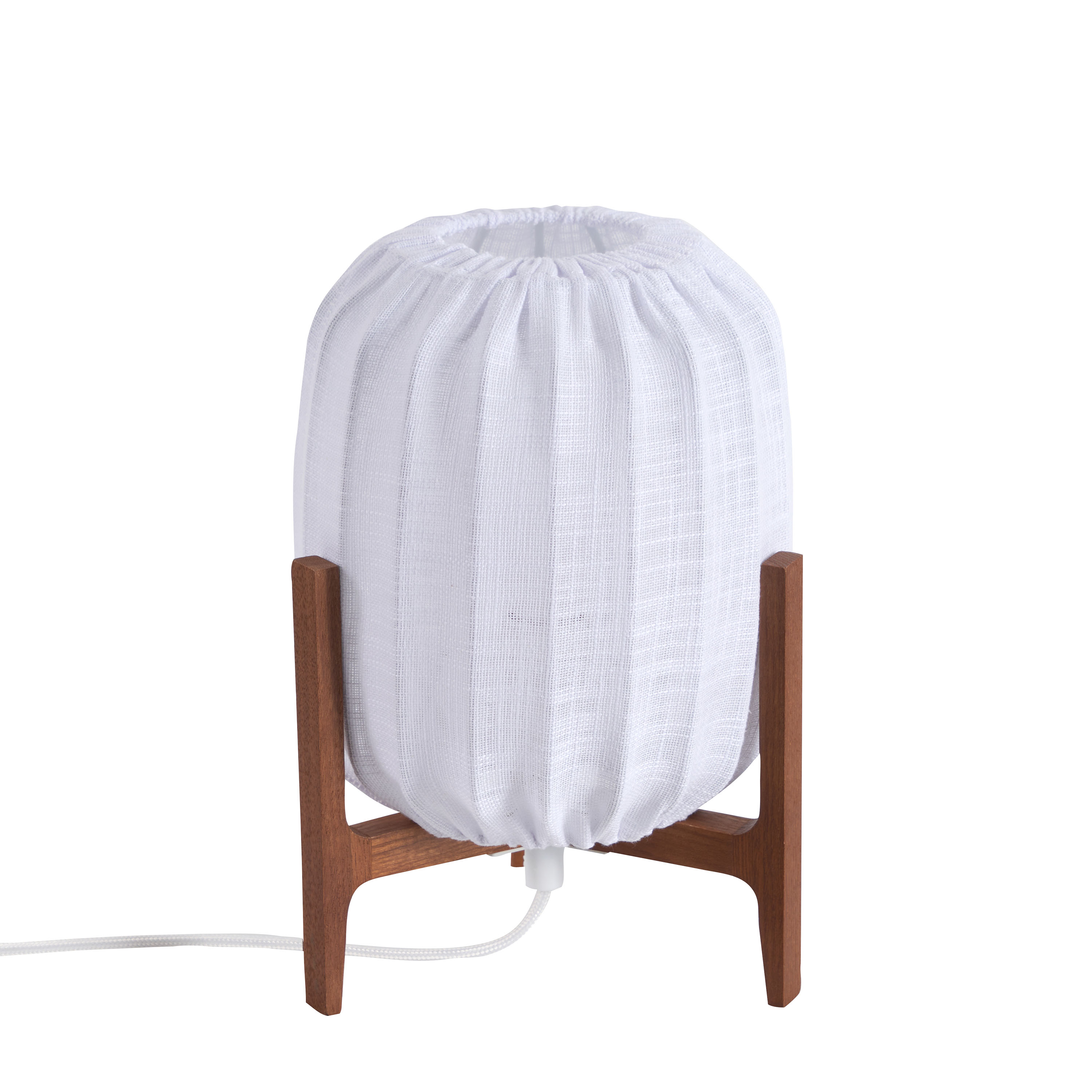 Prisma Tischleuchte Dark Ash/White 24cm