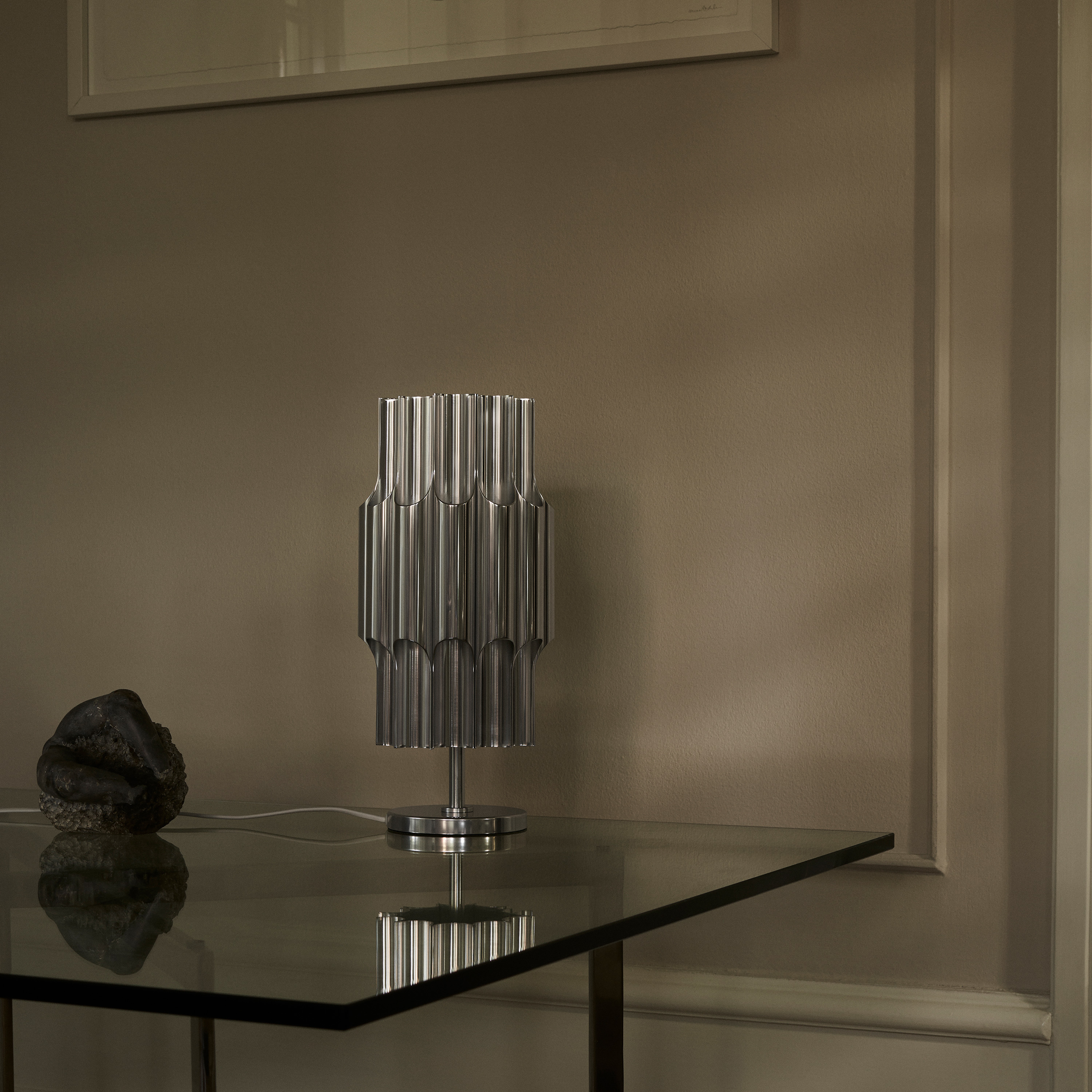 LYFA Pan Tischleuchte Aluminium 40cm