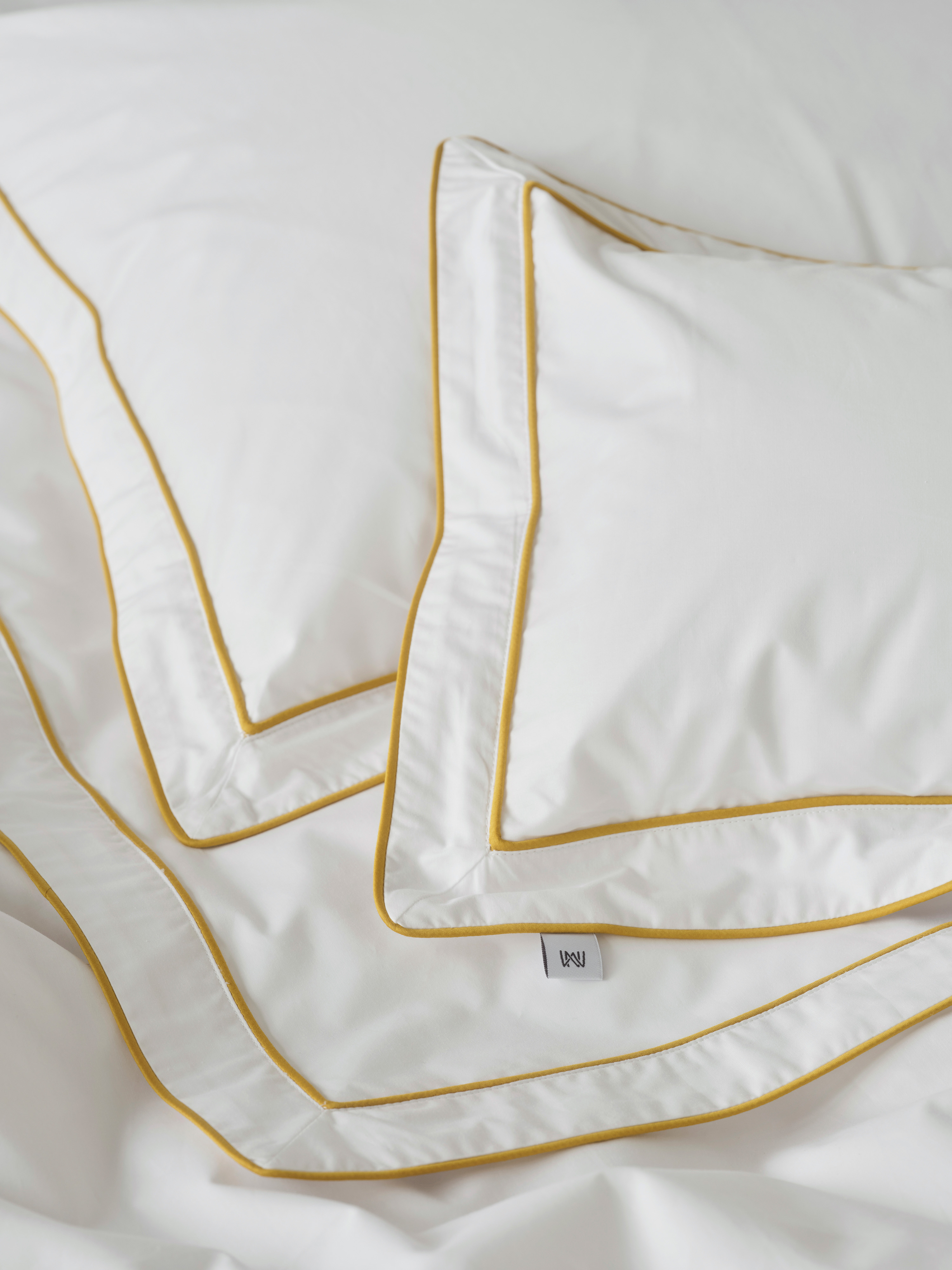 Mille Notti Allegro Tyynyliina EKO White/Yellow 50x60