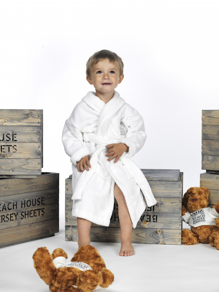 Beach House Company Softie Barnebadekåpe Hvit 2–4 År