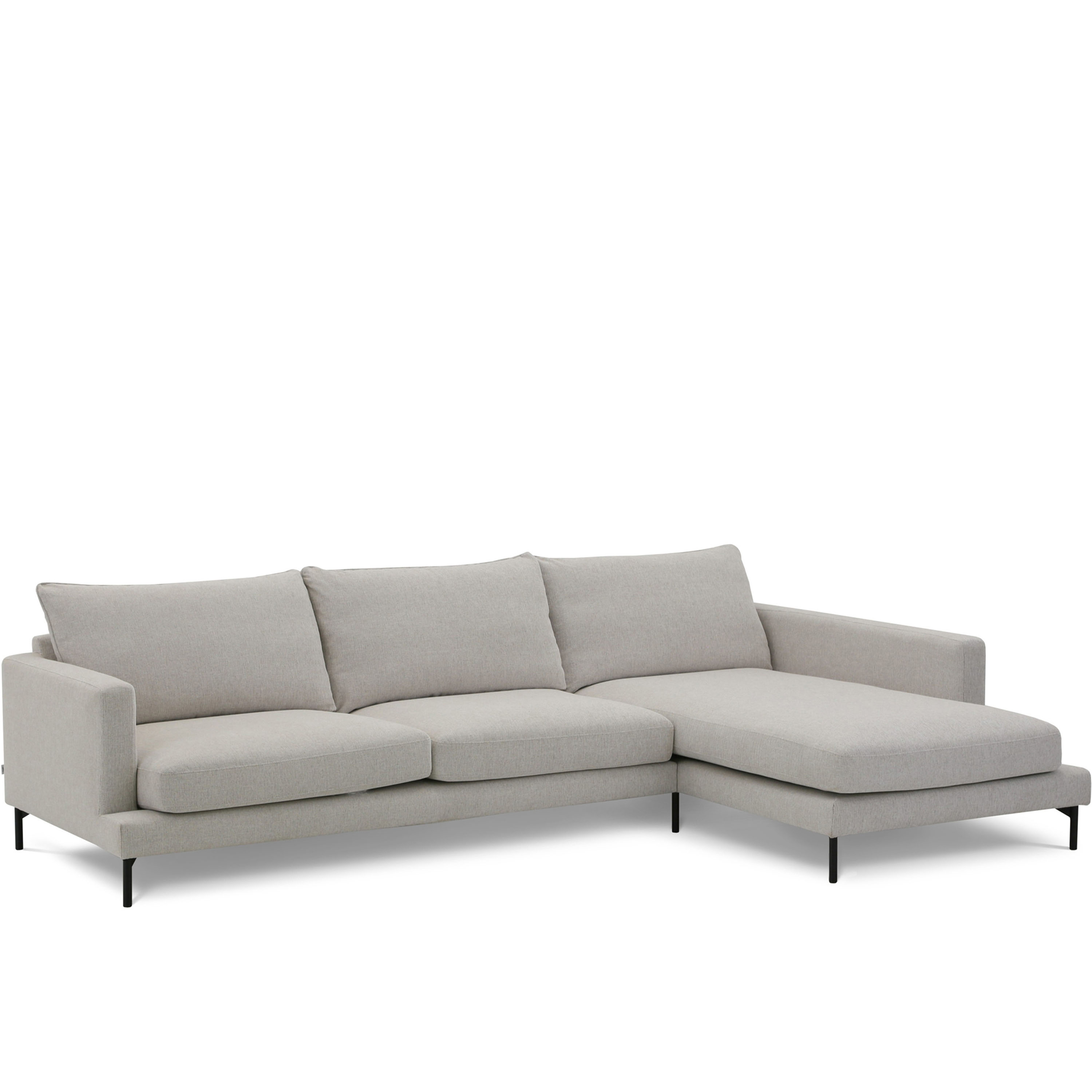 Olivia 4-Seters Sjeselong Sofa Høyre Natur 297cm
