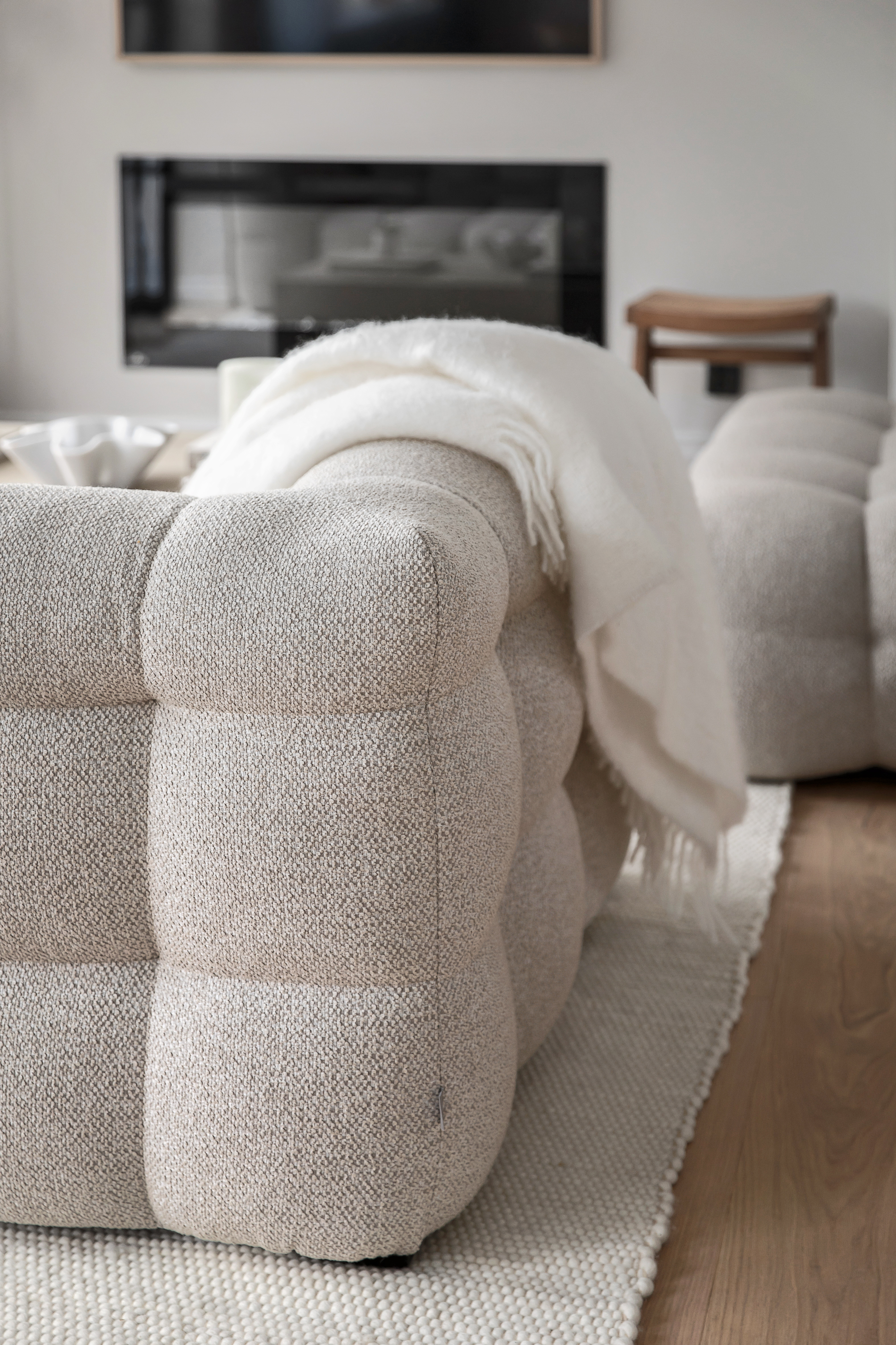 Sleepo Collection Billie 4-istuttava Sohva Beige Bouclé