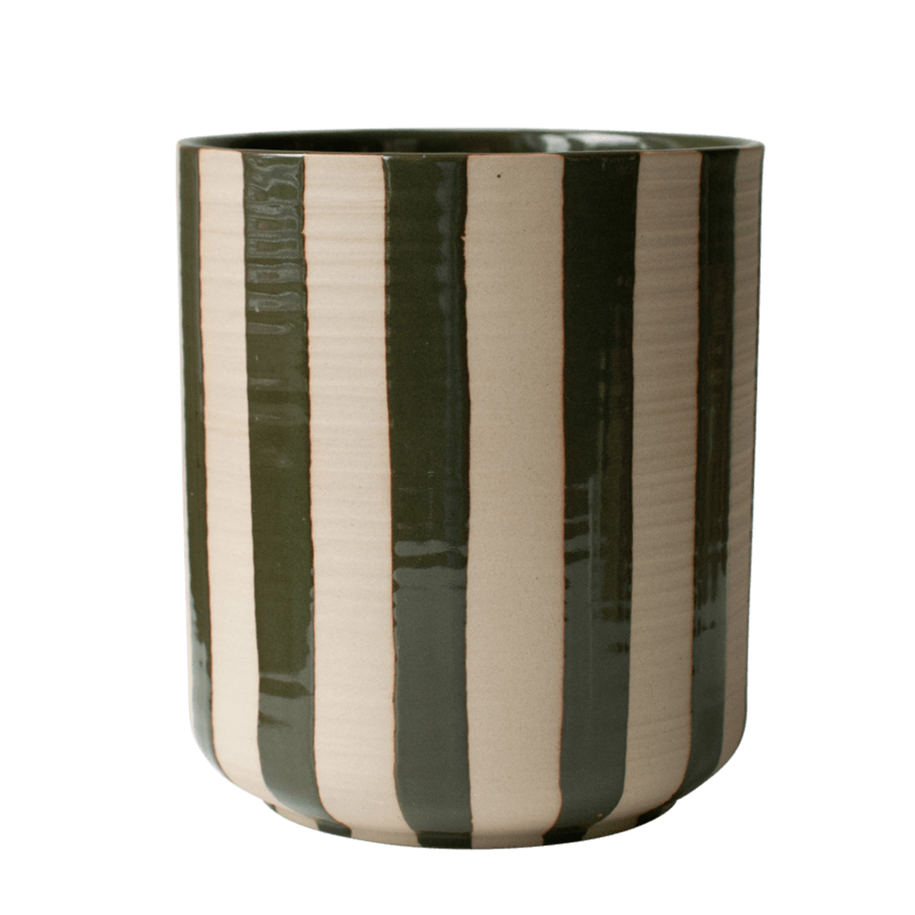 Line Kruka Stripe Green Ø14