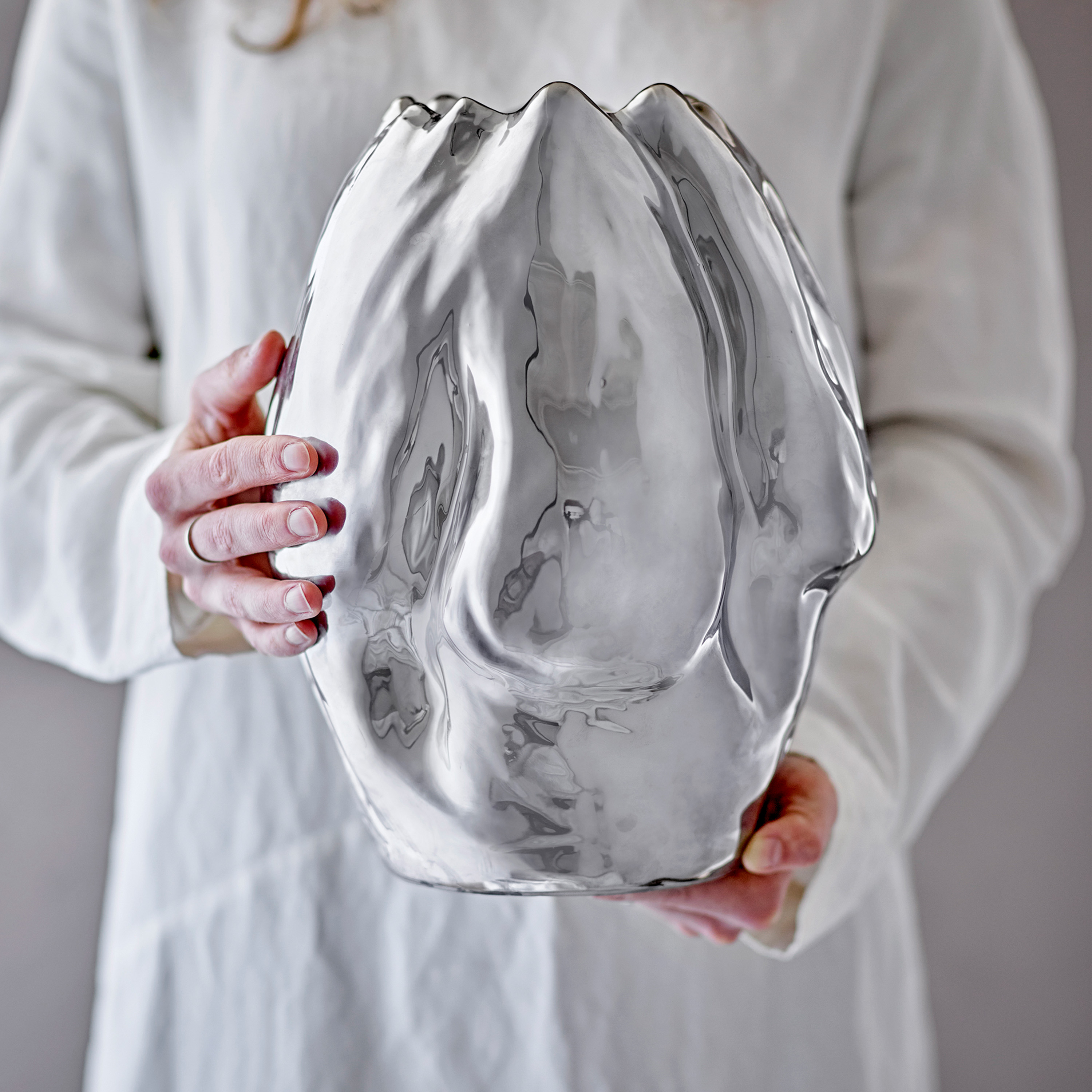 Bloomingville Bobby Vase Sølv 29cm