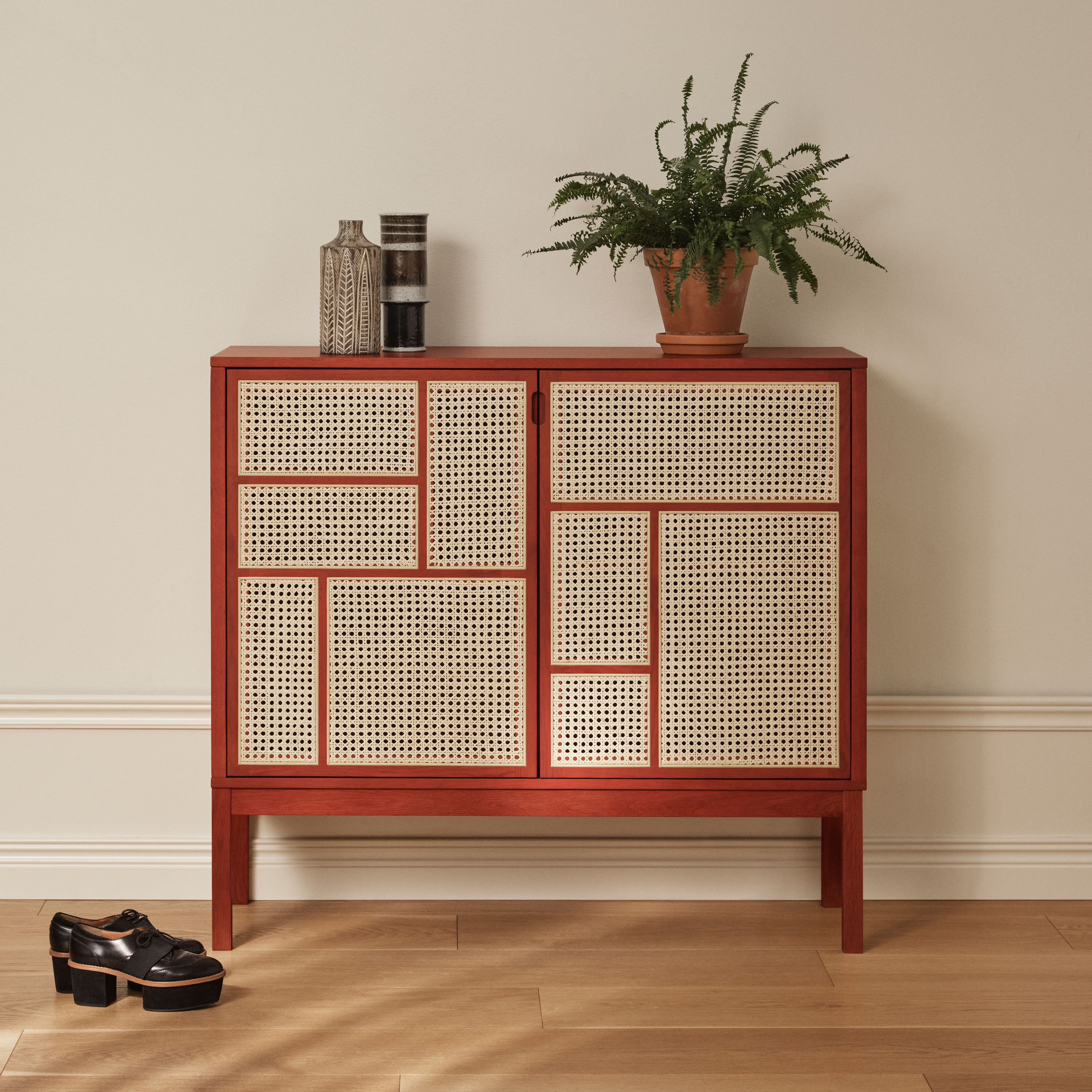 Design House Stockholm Air Sideboard Red 110x120