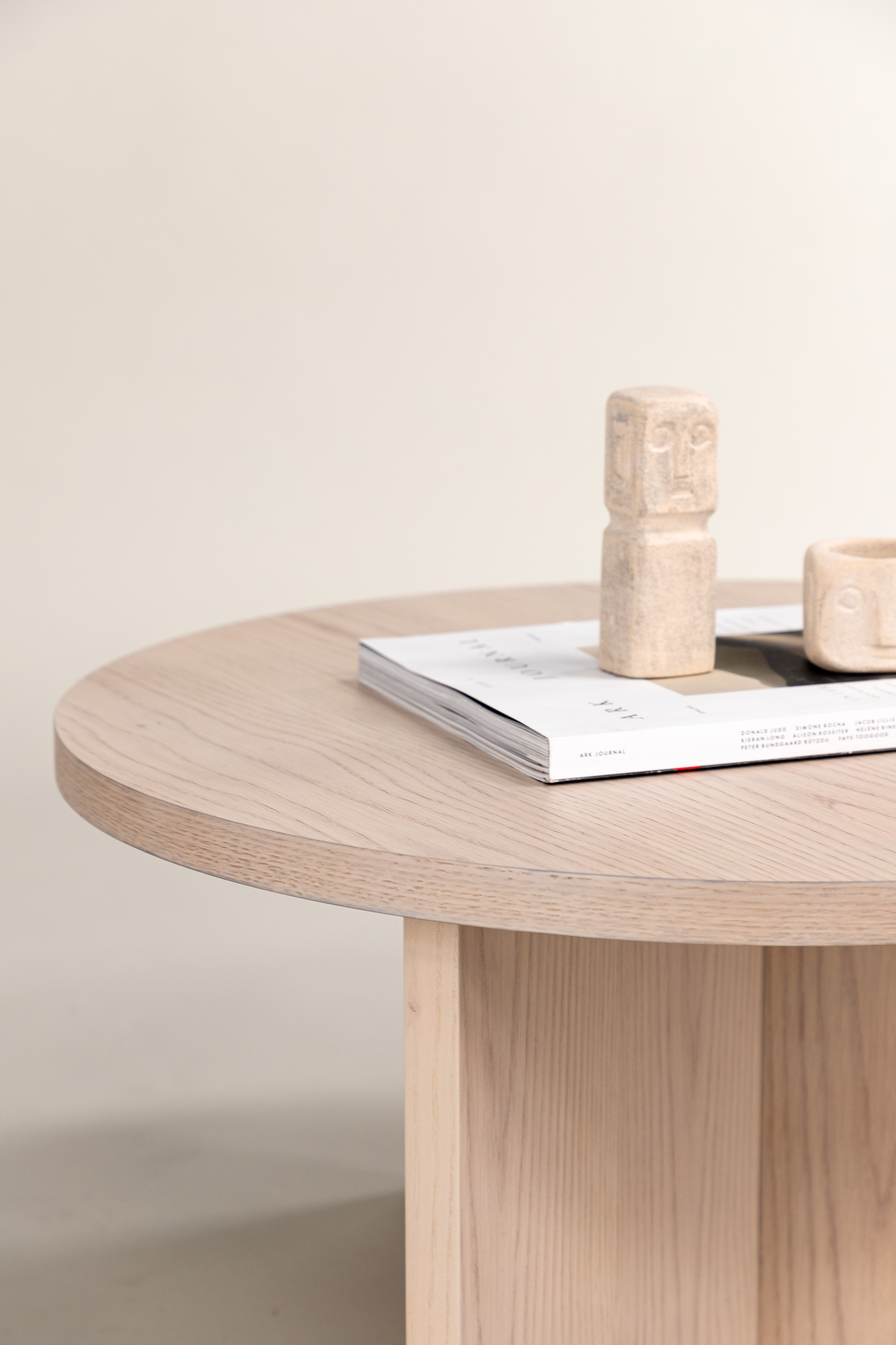 Vind Saltö Soffbord Whitewash Ø82