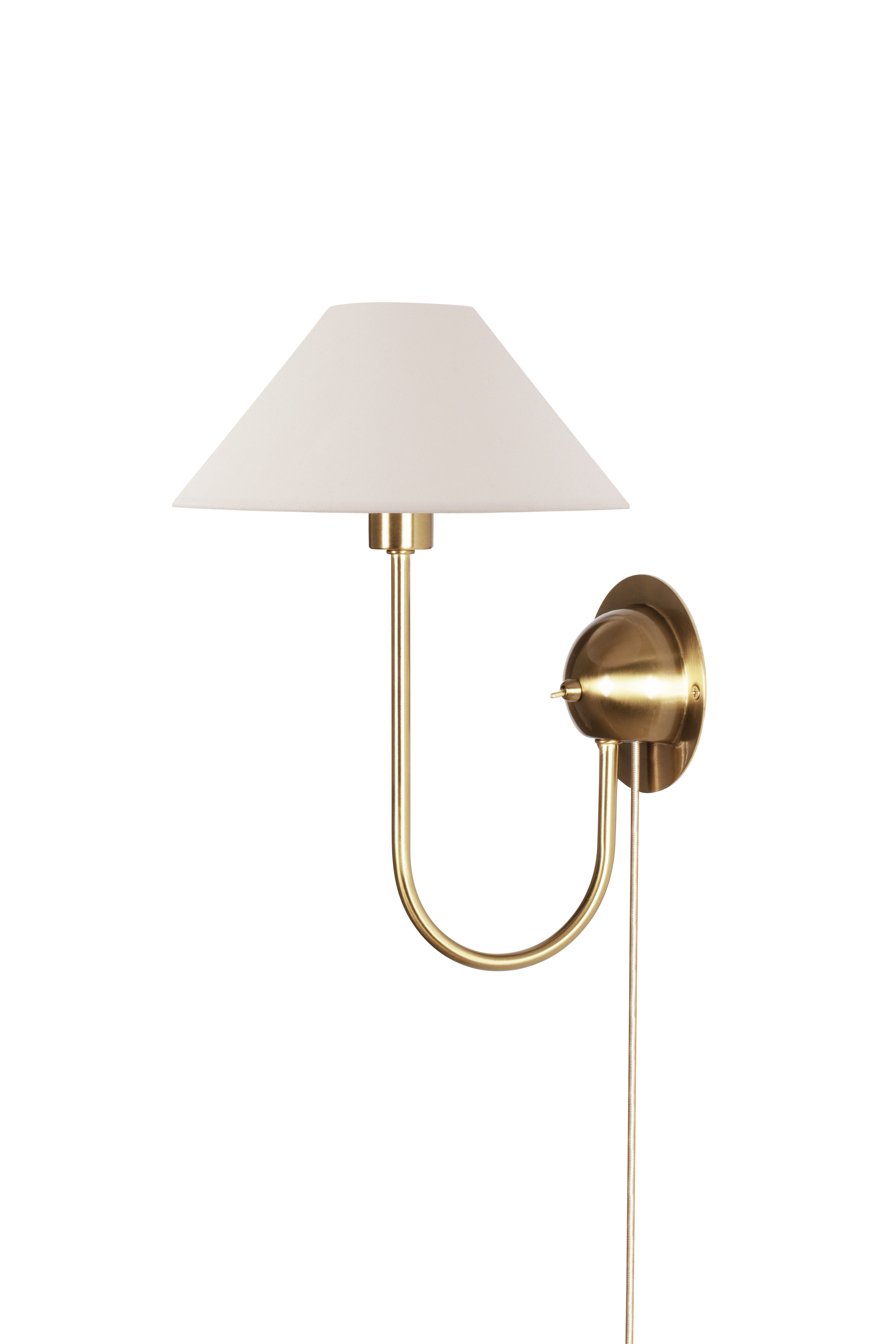 Globen Lighting - Iris Vägglampa Creme - Guld
