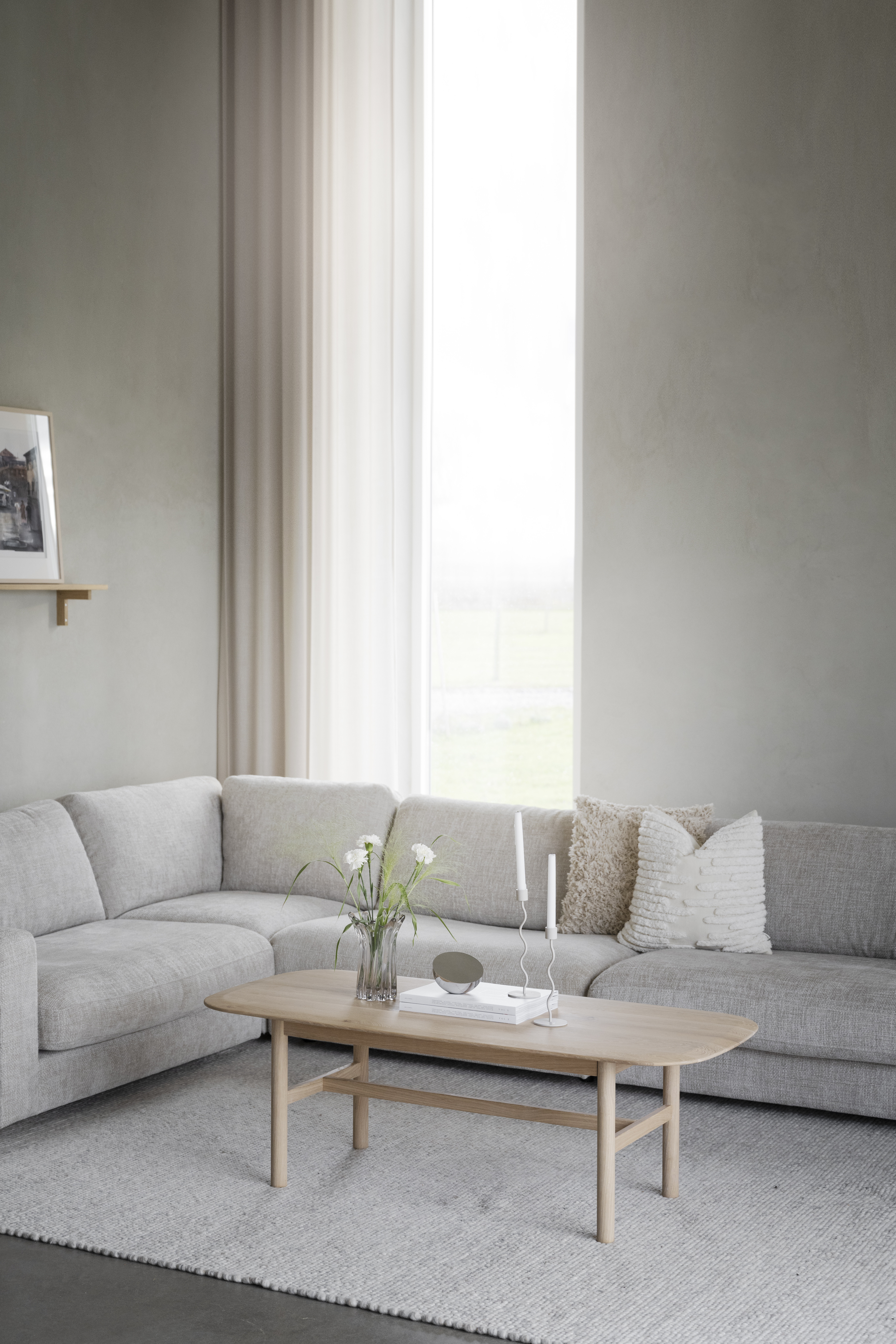 Rowico Home Duncan 1.5-sits Hörnmodul Ljusgrå