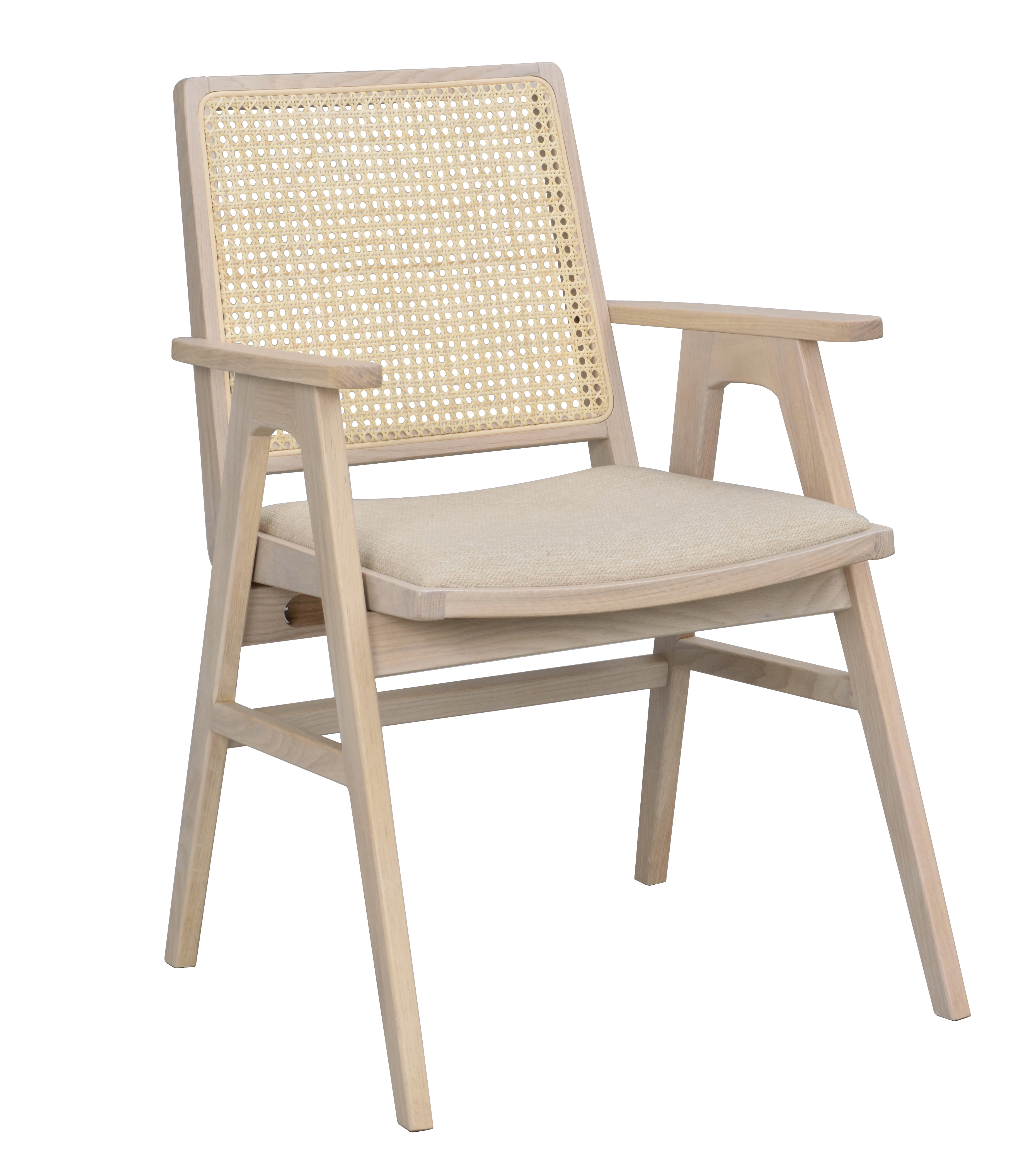 2-pack Rowico Home - Prestwick Karmstol Beige/Vitpigmenterad Ek