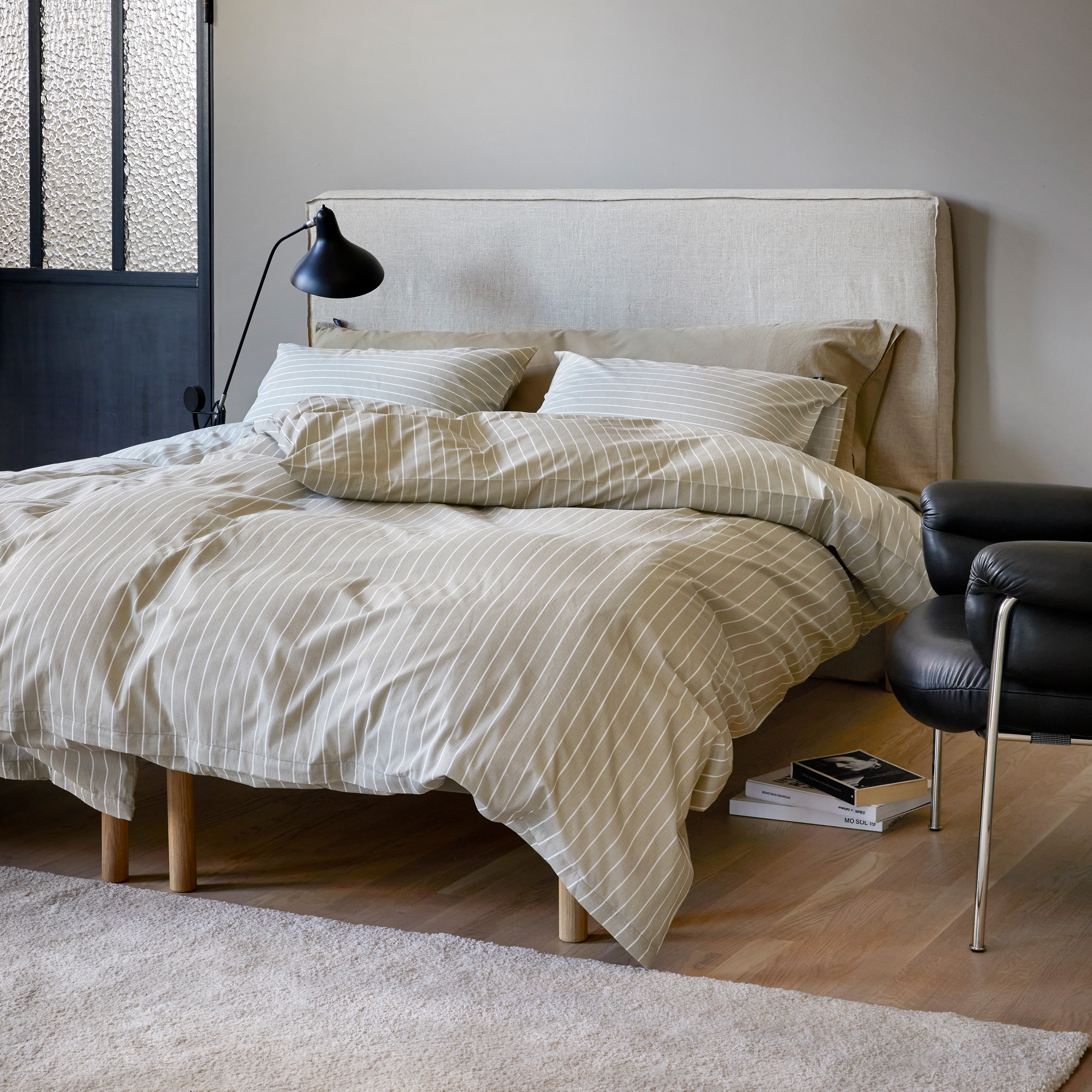 Høie Pia 2-delt dynesett Olivengrønn