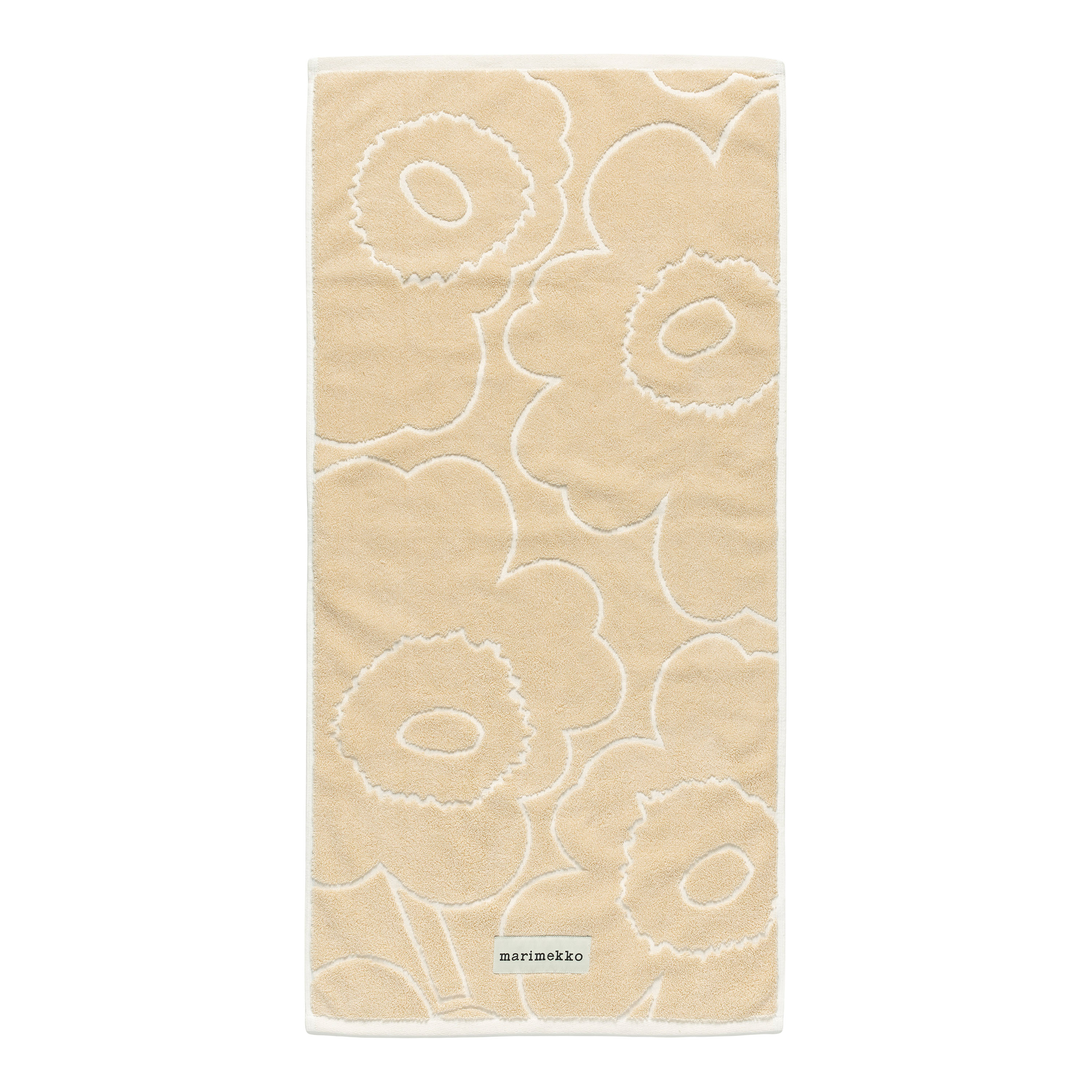 Marimekko Piirto Unikko Handduk Straw/Off White 50x100