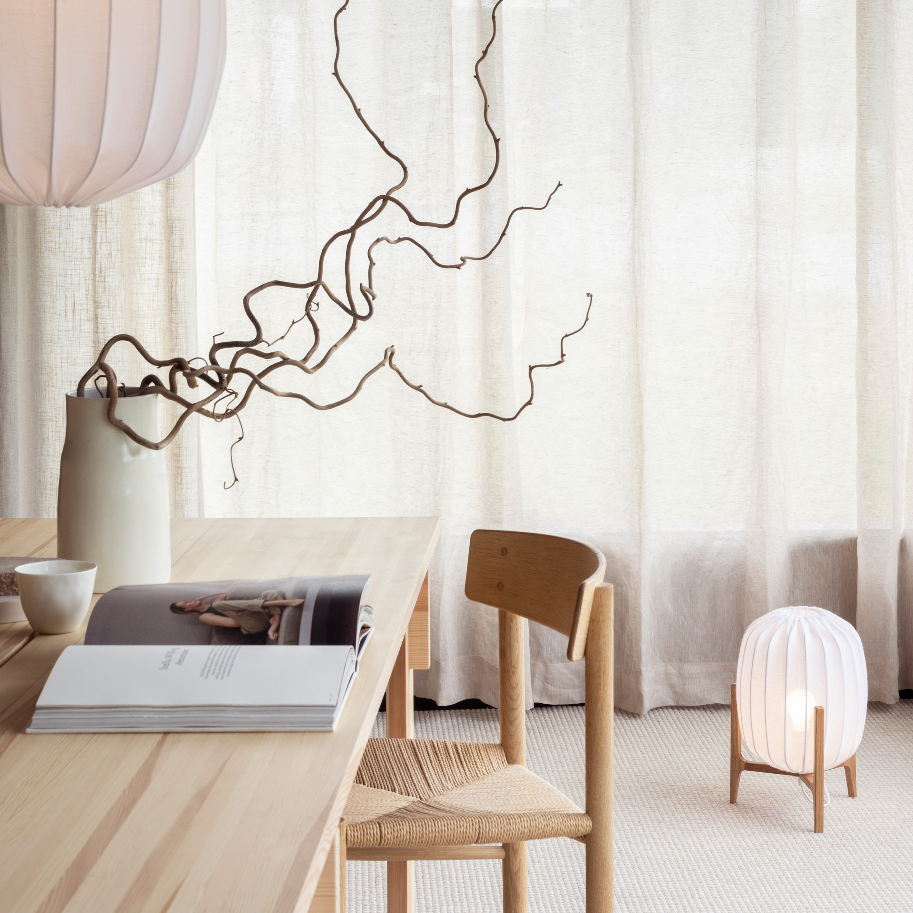 Watt &amp; Veke Prisma Pöytävalaisin Oak/White 41cm