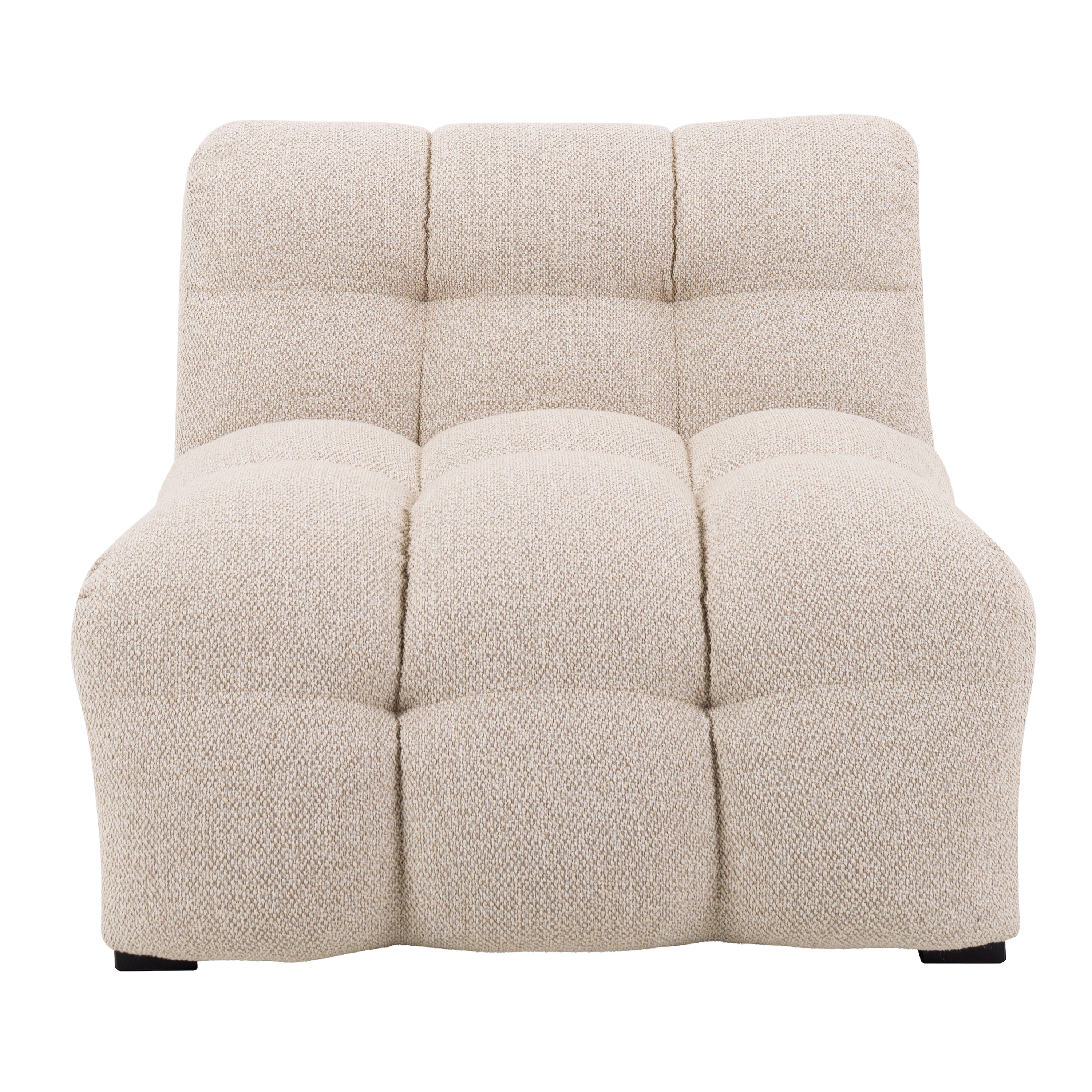 Sleepo Collection Billie 1-sits Soffmodul Beige Bouclé 84cm