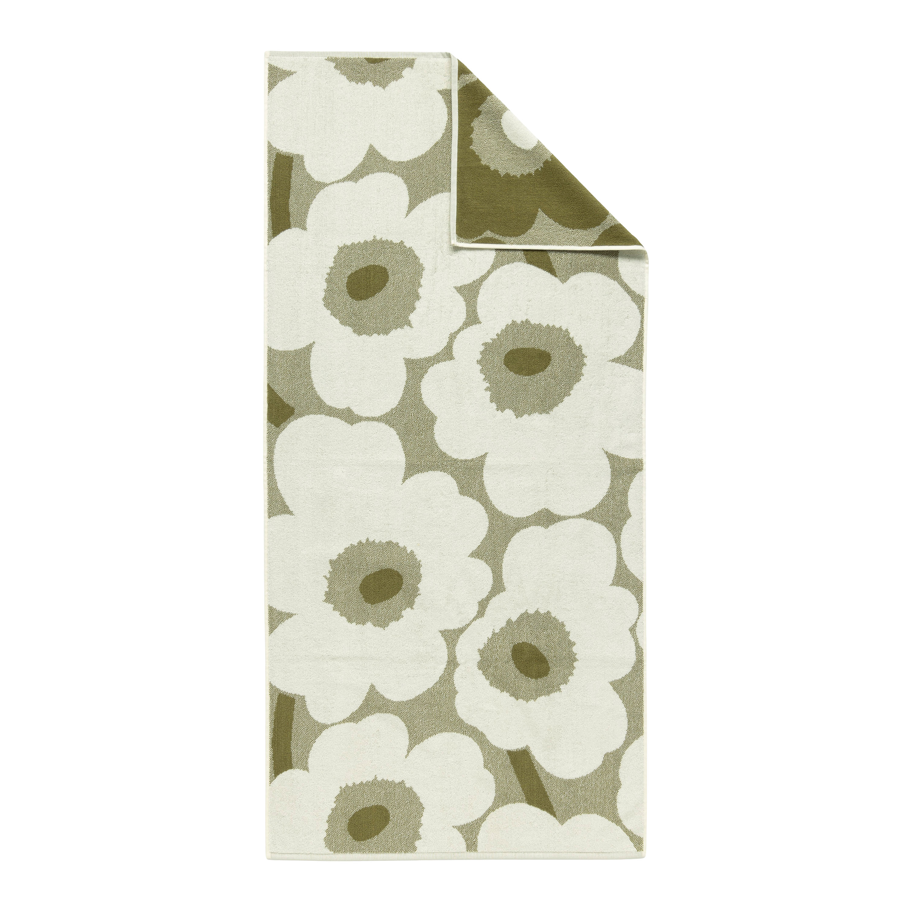Marimekko Unikko Handduk Green Umber 70x150