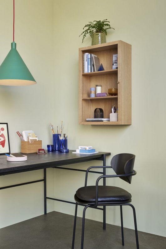 Hübsch Sabine Stolsdyna Läder Svart 44x44cm