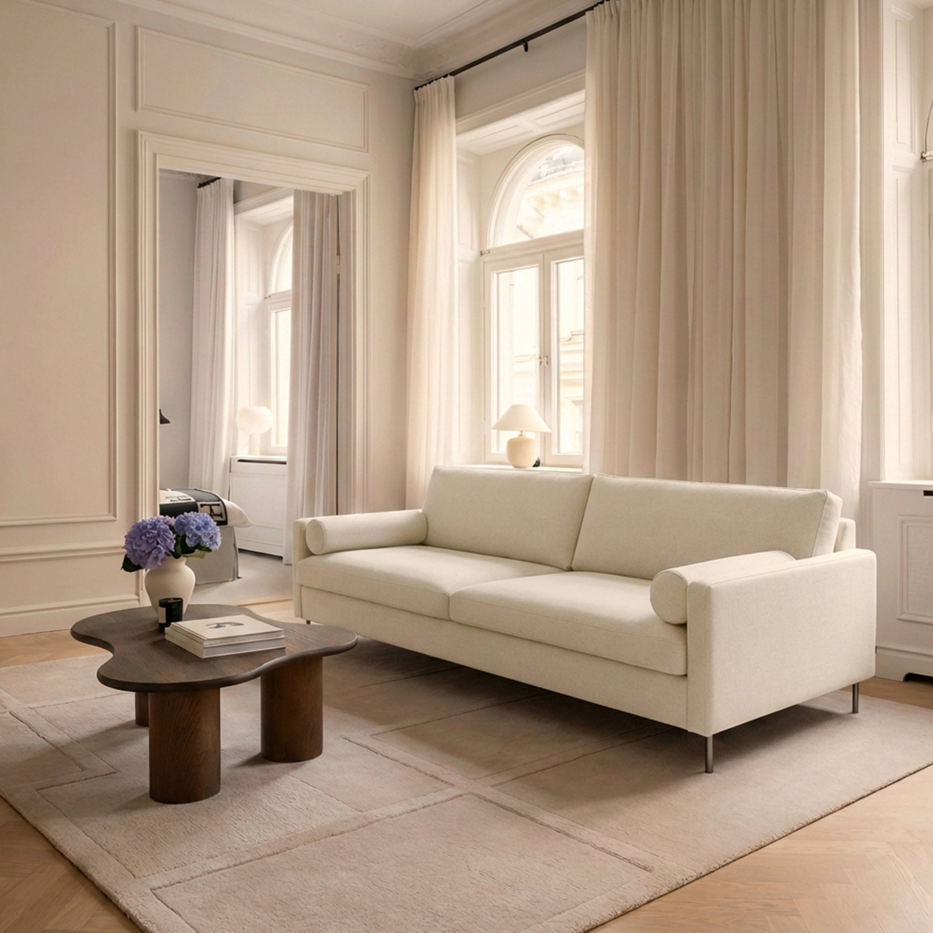 Sleepo Collection Åre 4-seater Sofa Creme 257cm