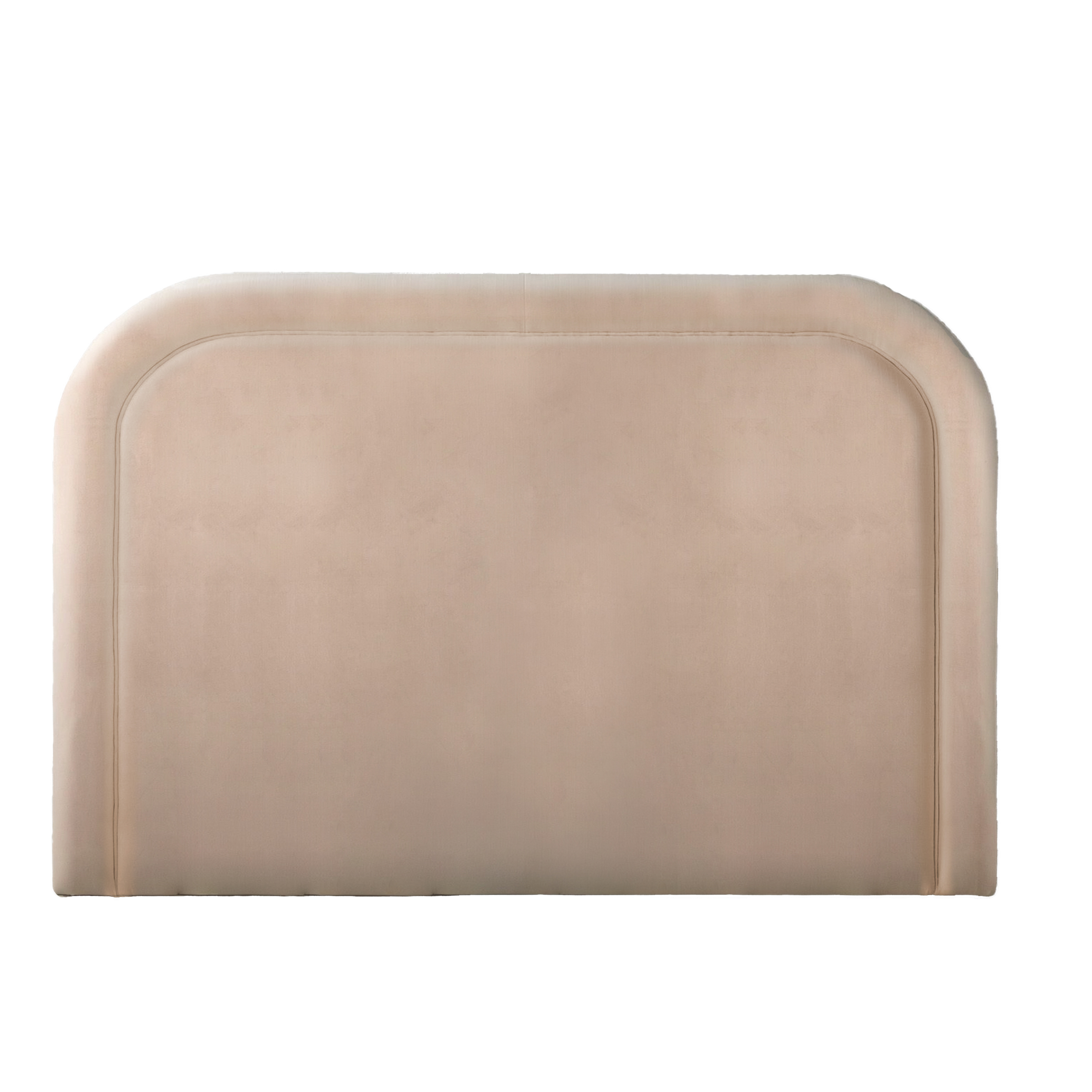 Sleepo Collection - Celine Polsterkopfteil Samt Beige 160cm - Kopfteil bett