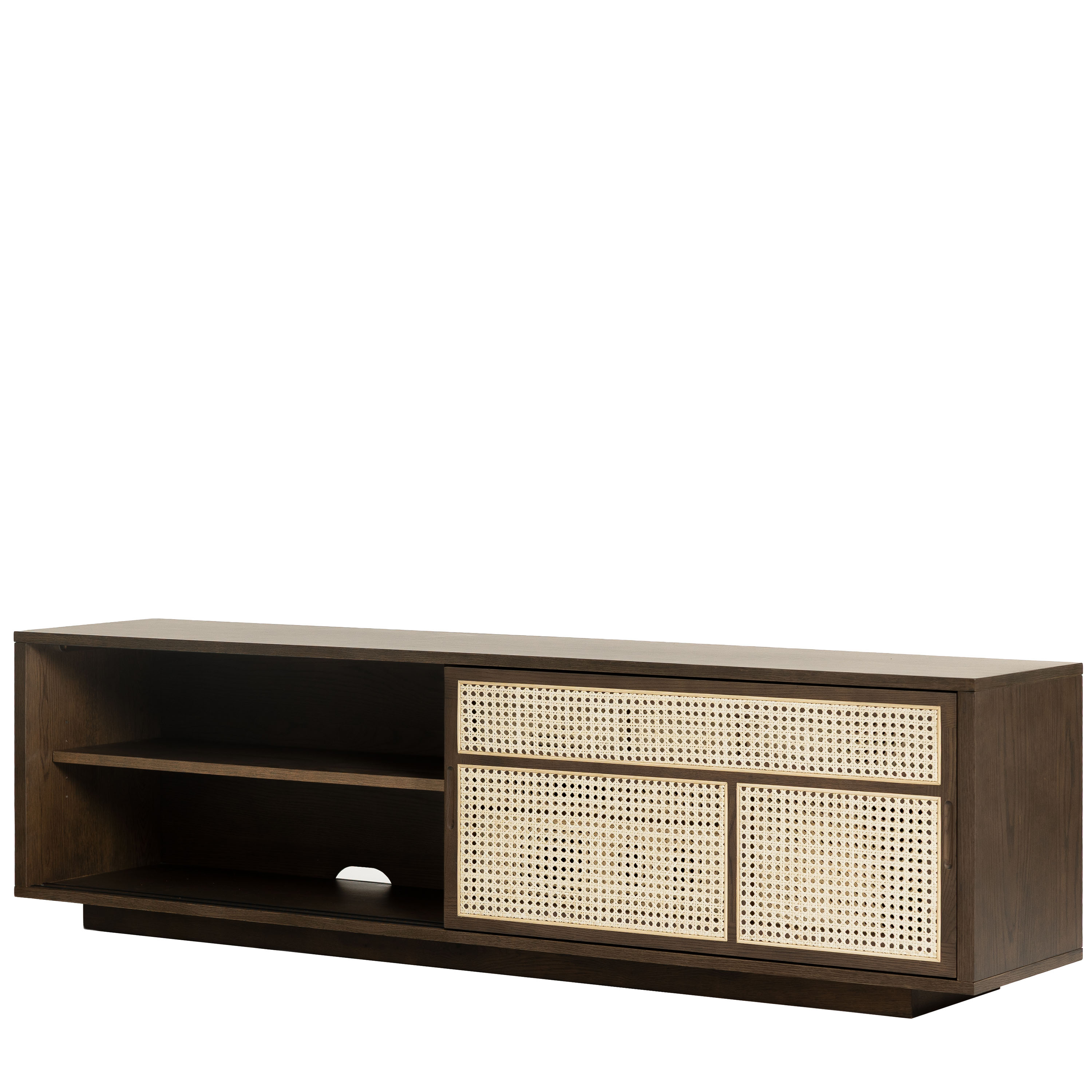 Design House Stockholm Air Sideboard Low Dark Oak/Cane 180cm