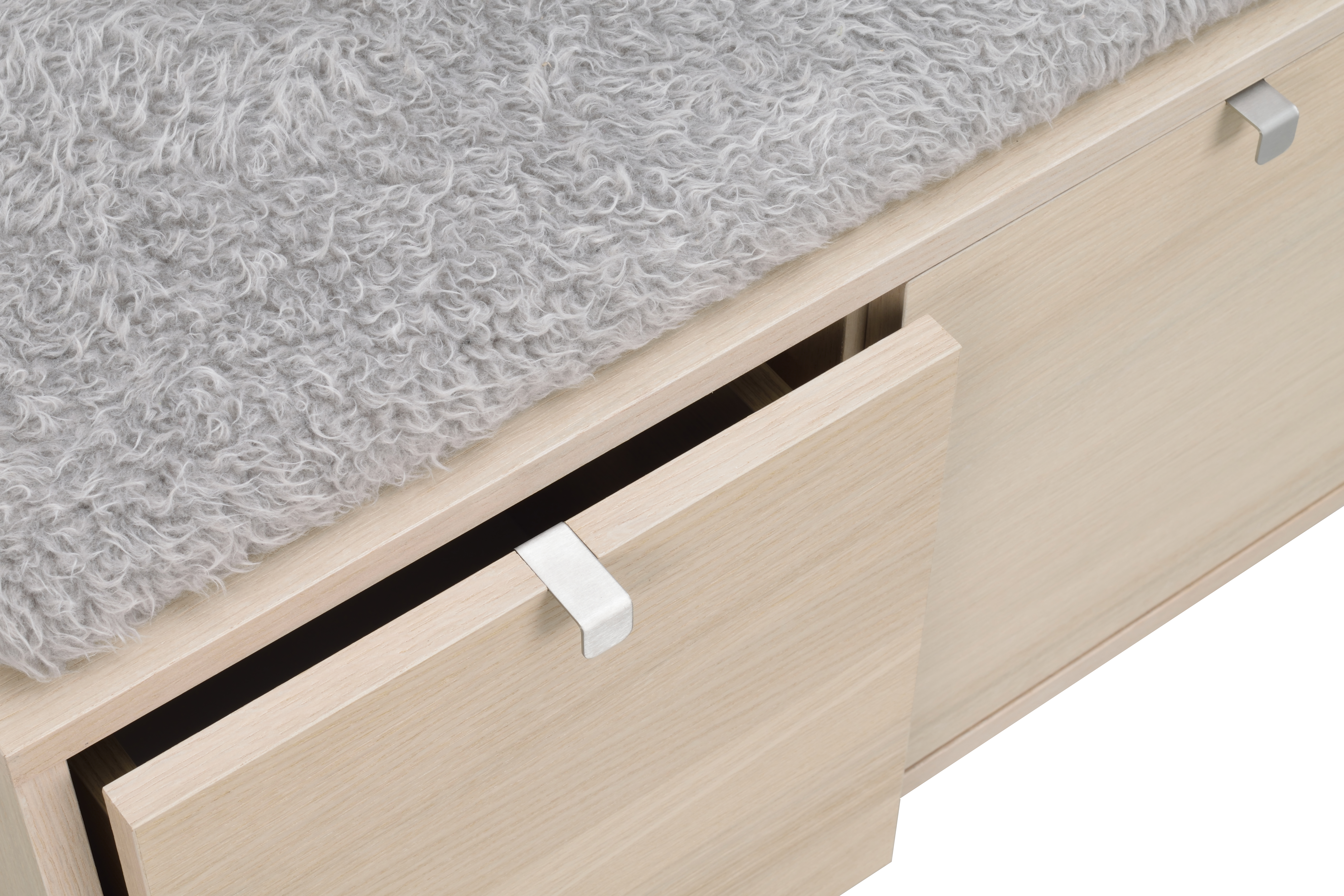 Rowico Home Confetti Bänk 2 Vitpigmenterad/Ljusgrå