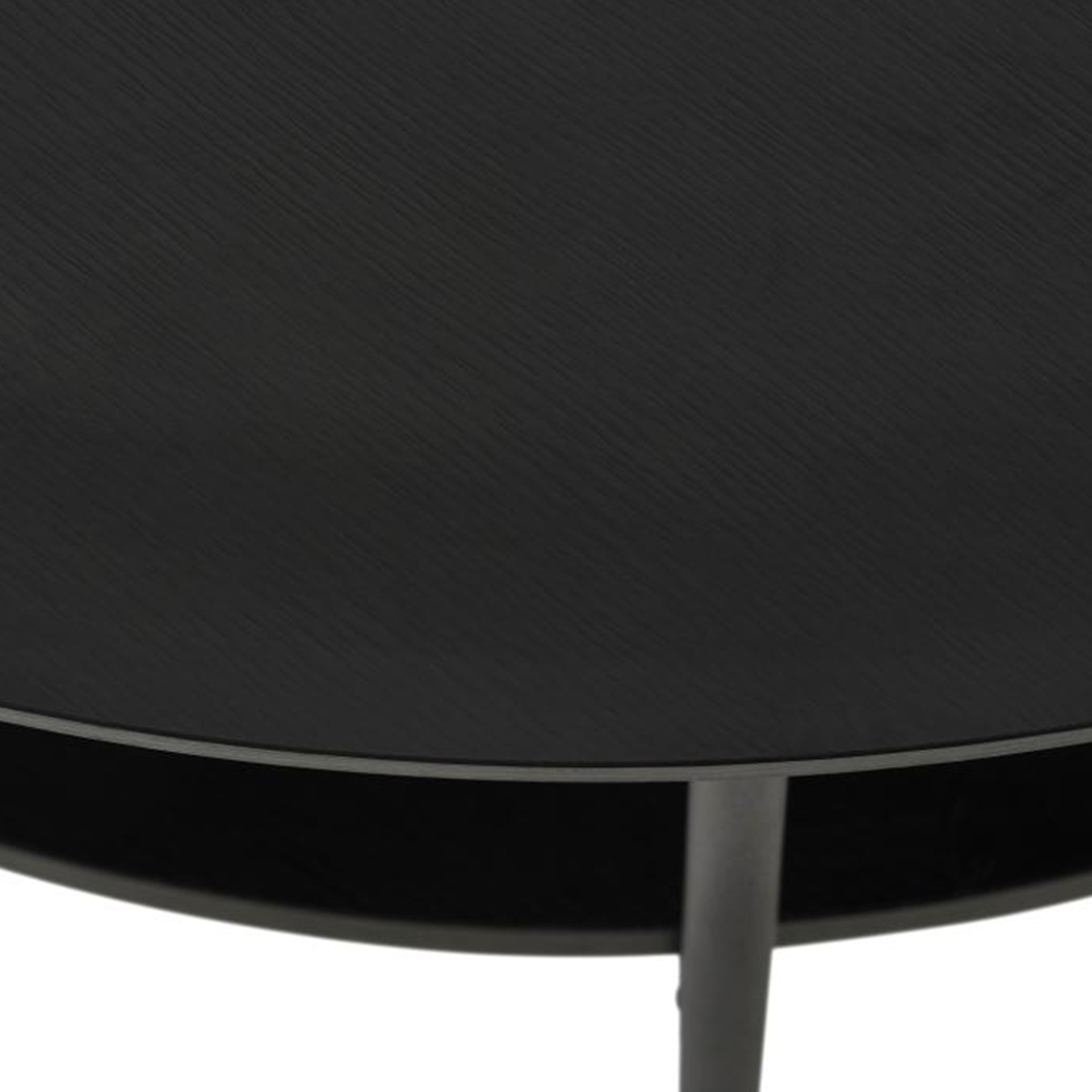 Nordic Home Elin Couchtisch Schwarz Ø80